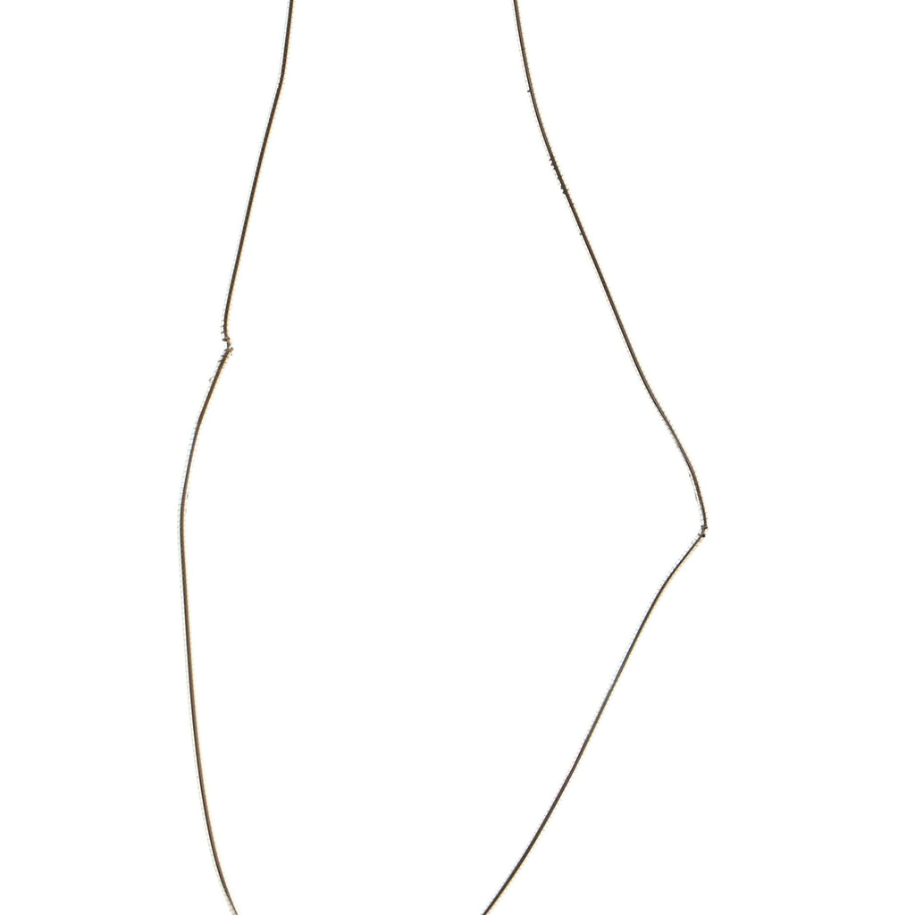 Pop H Pendant Cord Necklace Metal and Enamel
