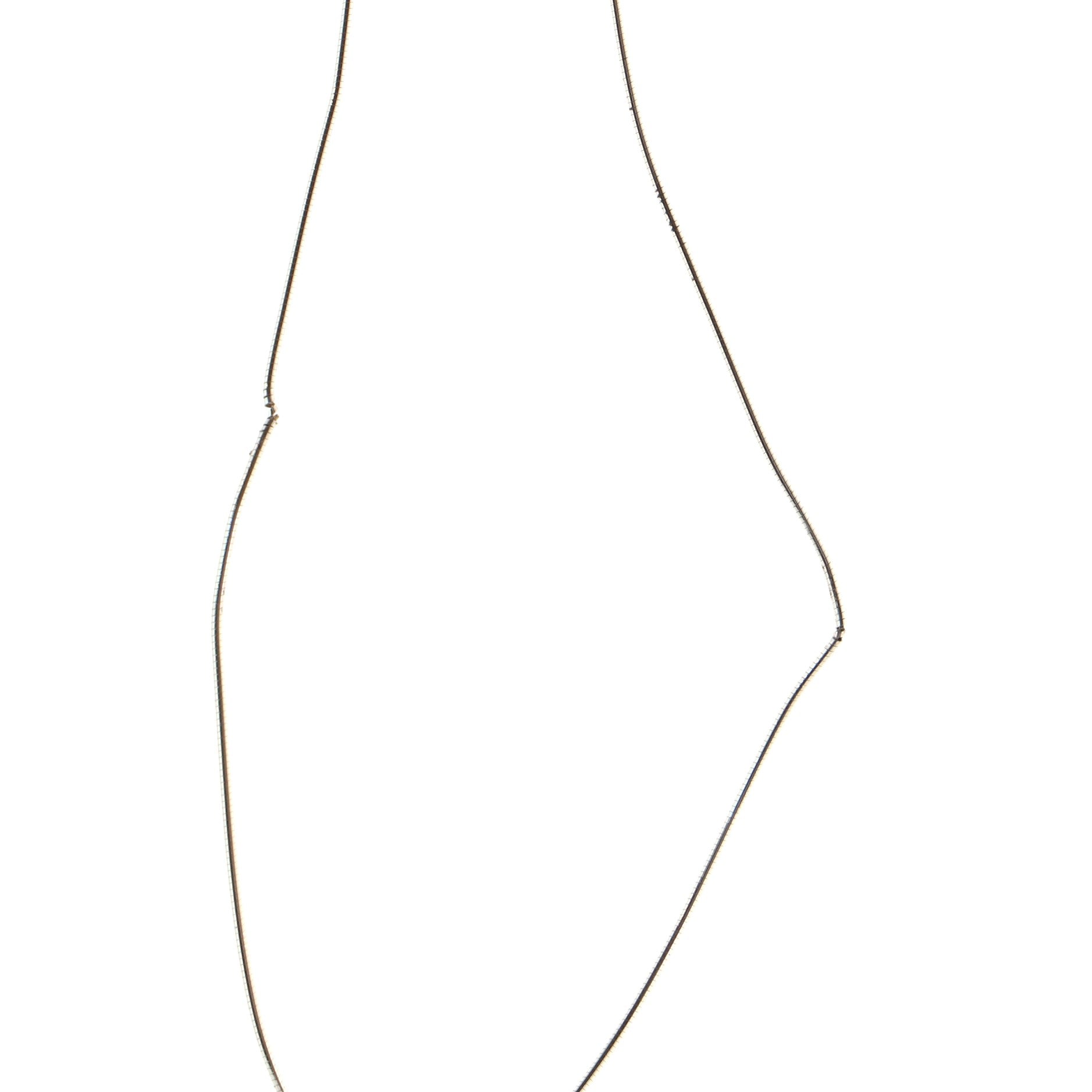 Pop H Pendant Cord Necklace Metal and Enamel