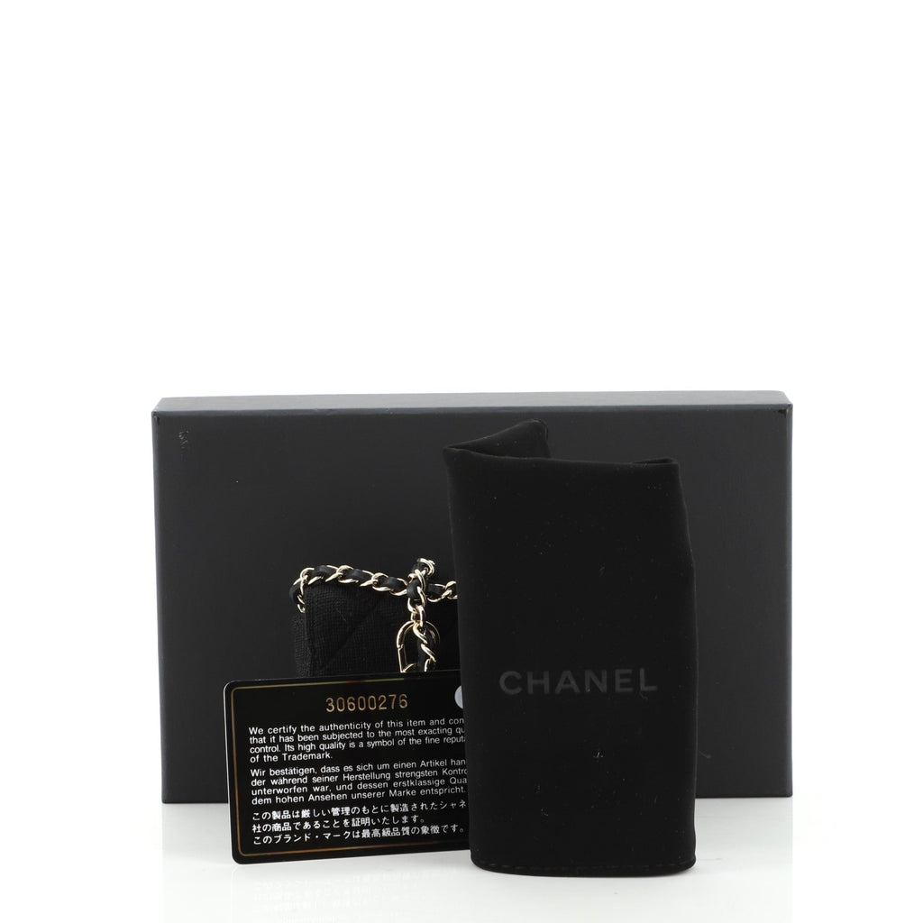 Classic Flap Chain Belt Bag Quilted Jersey Mini