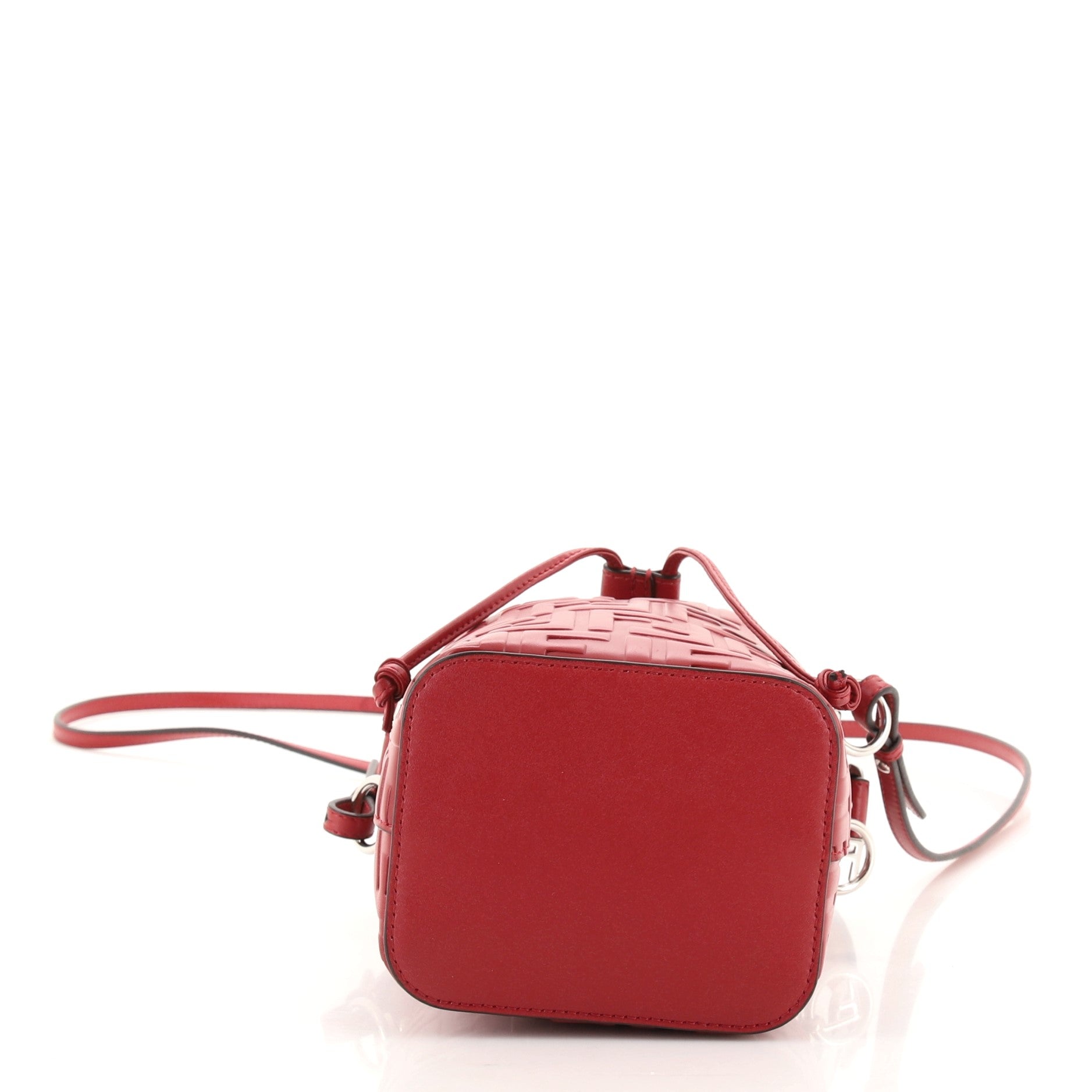 Mon Tresor Bucket Bag Zucca Embossed Leather Mini