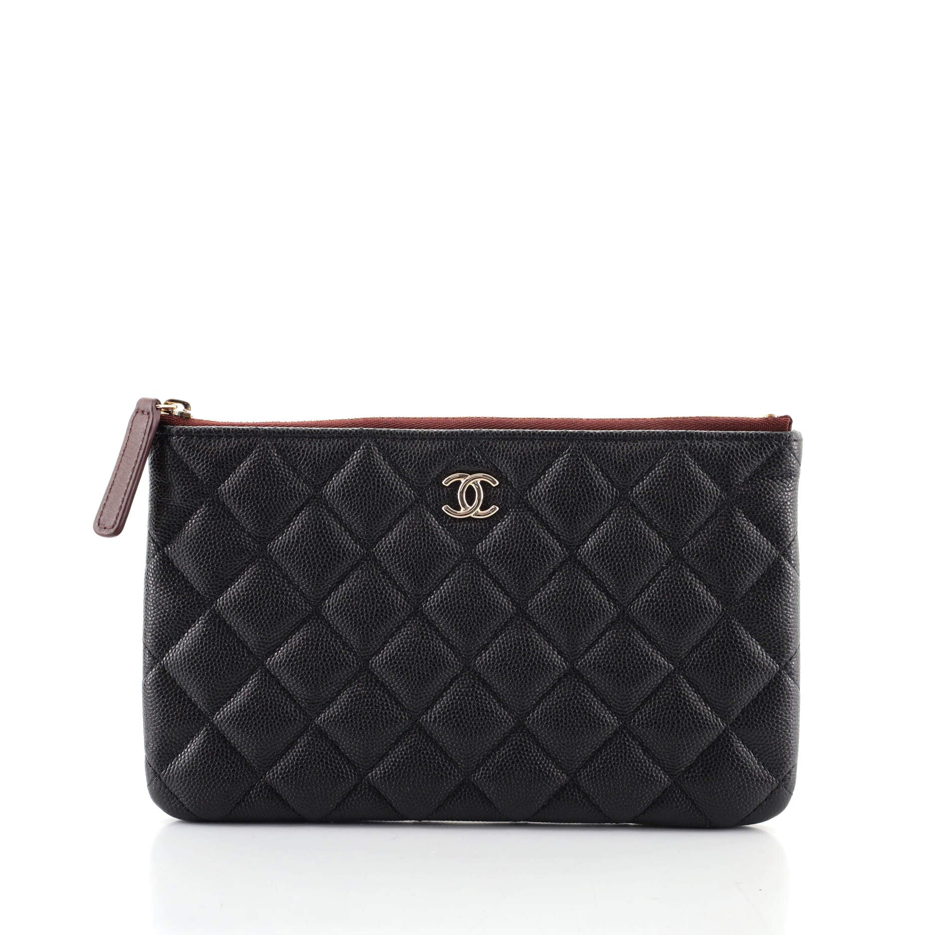 O Case Clutch Quilted Caviar Mini