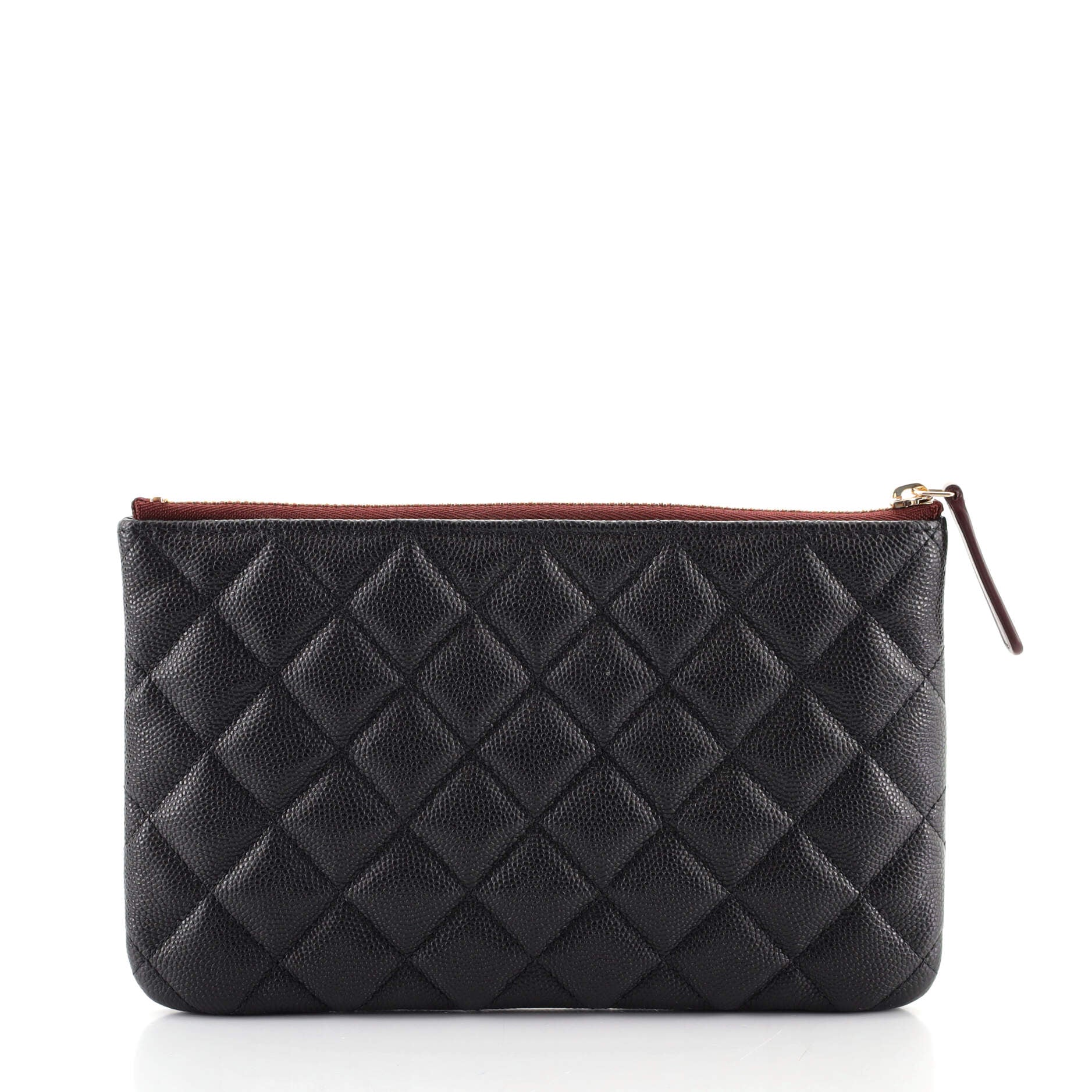 O Case Clutch Quilted Caviar Mini