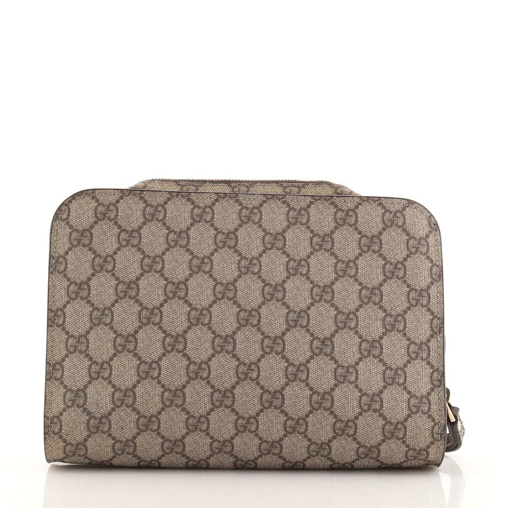 Wristlet Clutch GG Coated Canvas