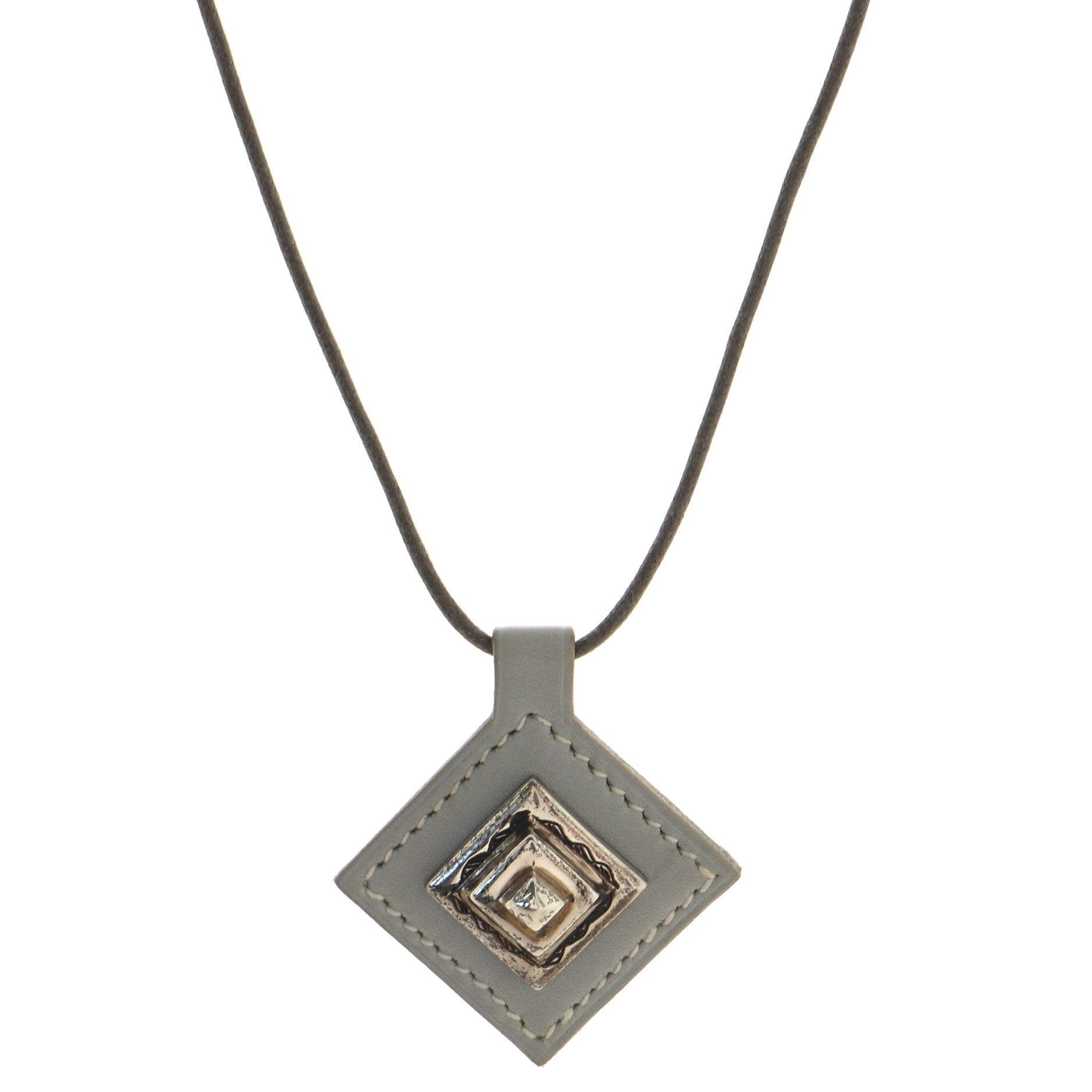 Touareg Pendant Necklace Leather with Metal