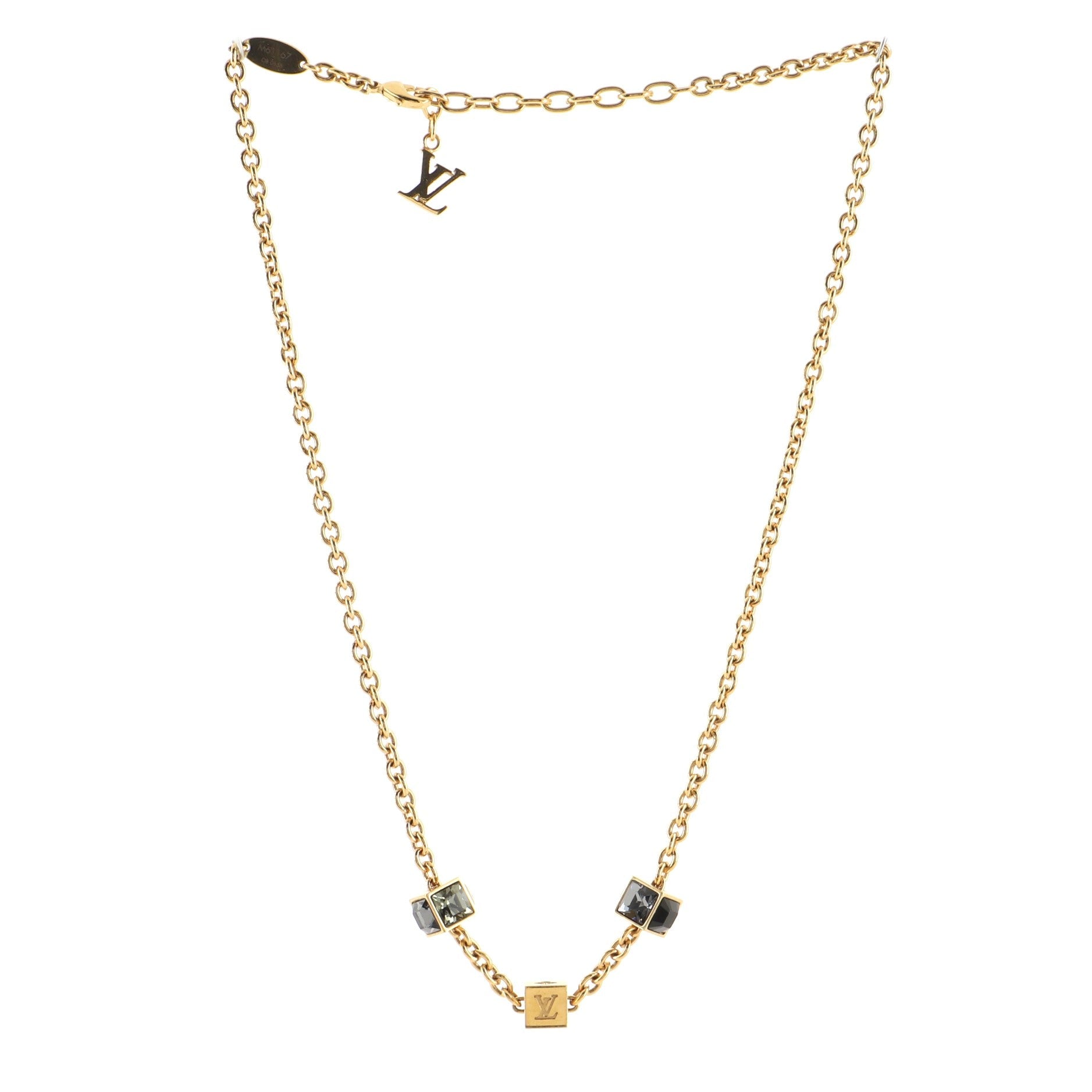 Gamble Short Necklace Metal with Crystal