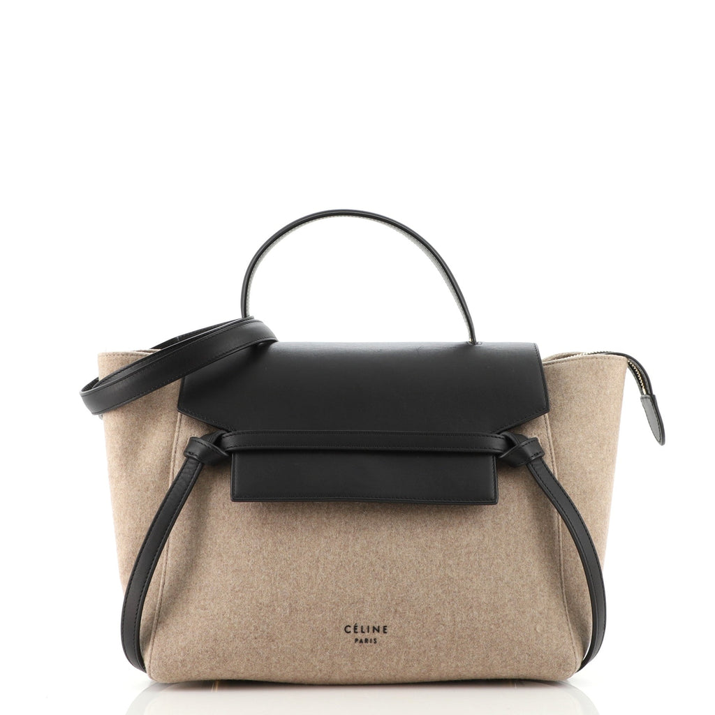 Belt Bag Felt and Leather Mini