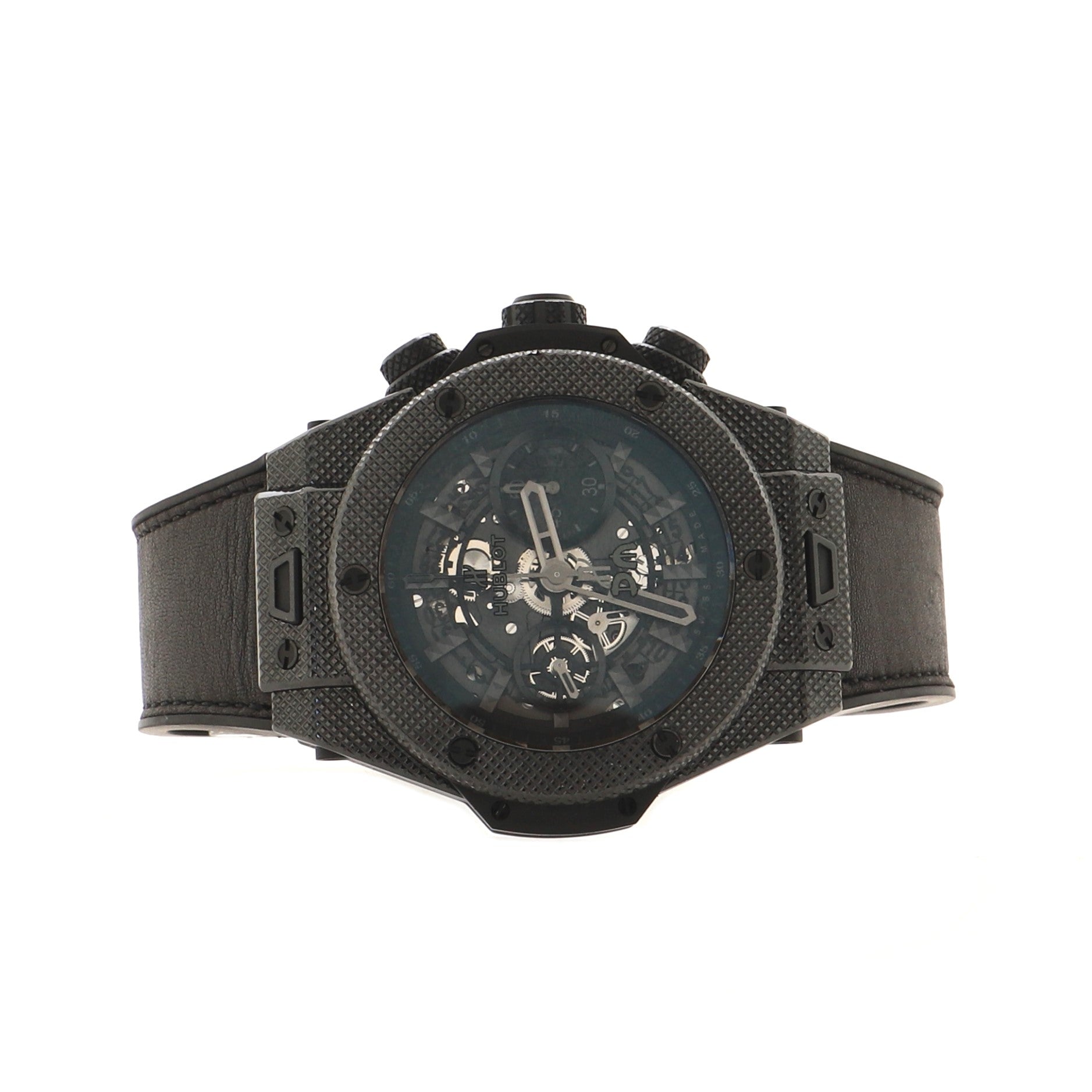 Big Bang Unico Depeche Mode Chronograph Automatic Watch Ceramic and Leather 45
