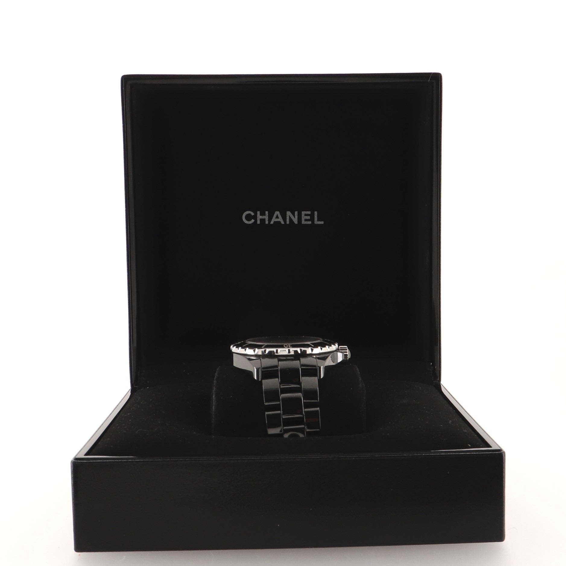 J12 Automatic Watch Ceramic and Stainless Steel with Diamond Markers 38