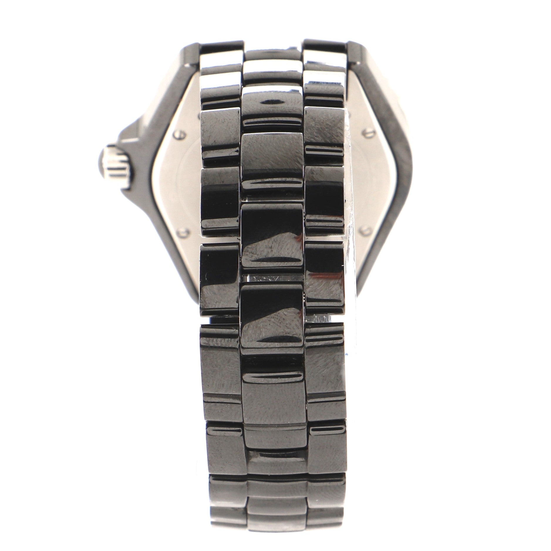 J12 Automatic Watch Ceramic and Stainless Steel with Diamond Markers 38