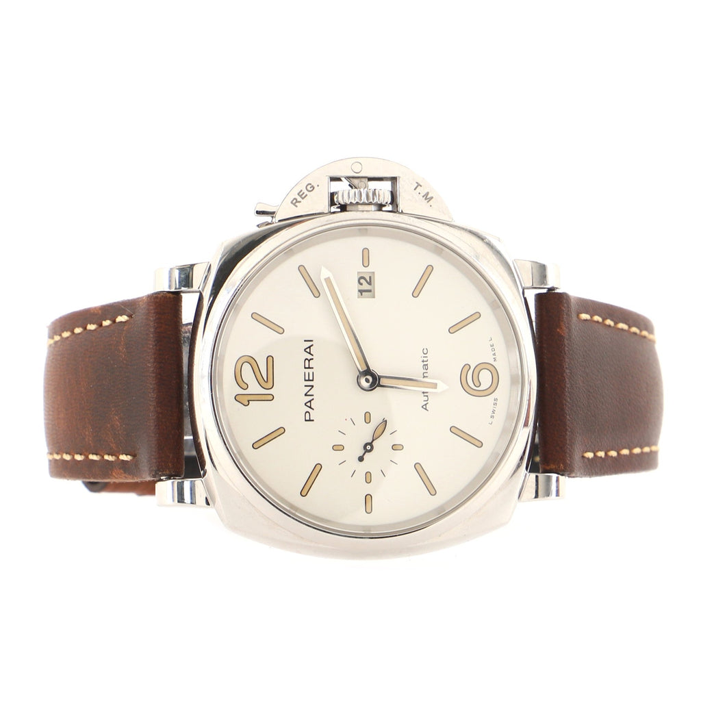Luminor Due Automatic Watch Stainless Steel and Leather 42