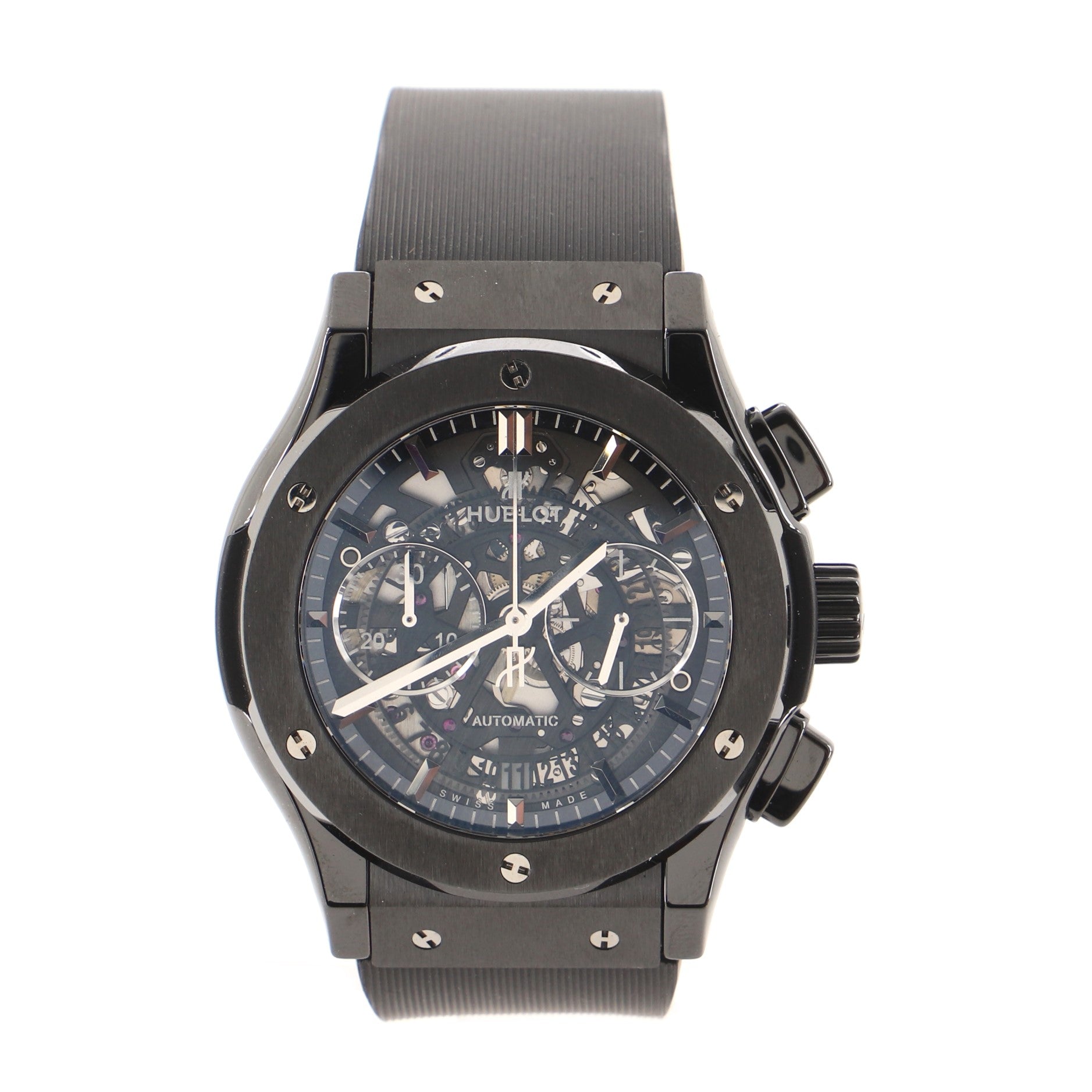 Classic Fusion Aerofusion Black Magic Chronograph Automatic Watch Ceramic and Rubber 45