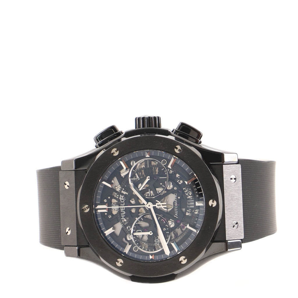 Classic Fusion Aerofusion Black Magic Chronograph Automatic Watch Ceramic and Rubber 45