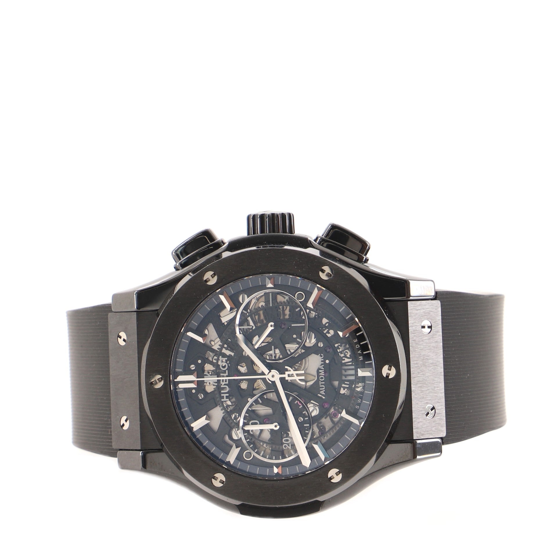 Classic Fusion Aerofusion Black Magic Chronograph Automatic Watch Ceramic and Rubber 45