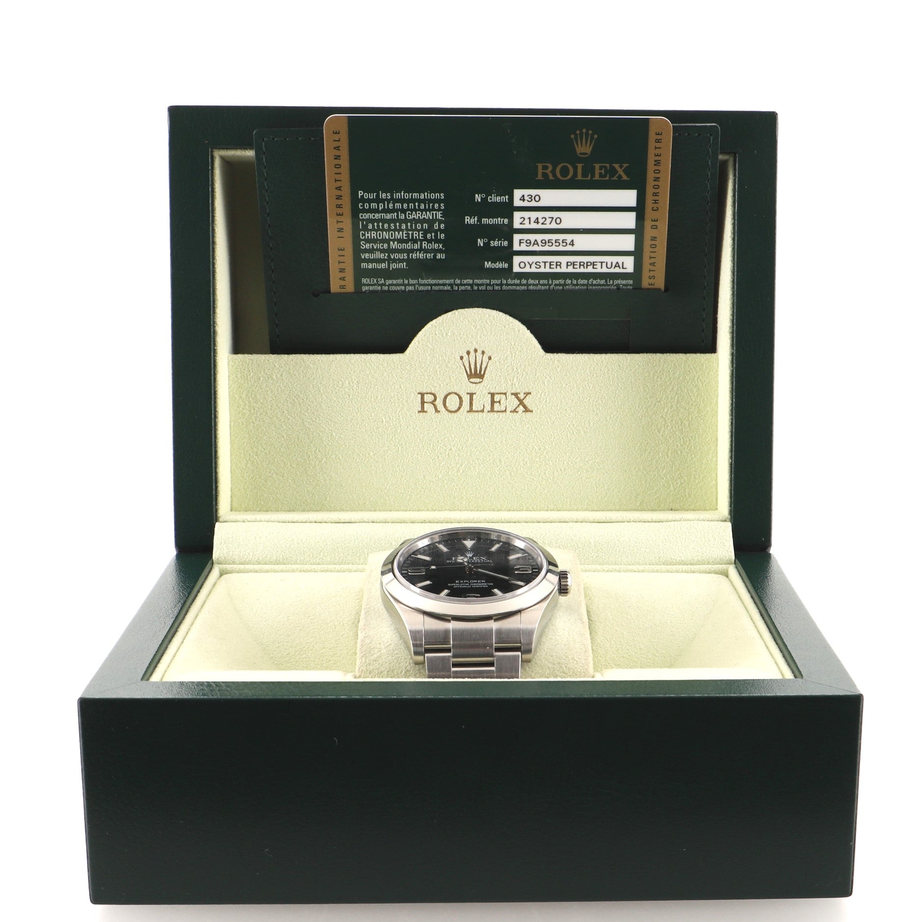 Oyster Perpetual Explorer II Automatic Watch Stainless Steel 40