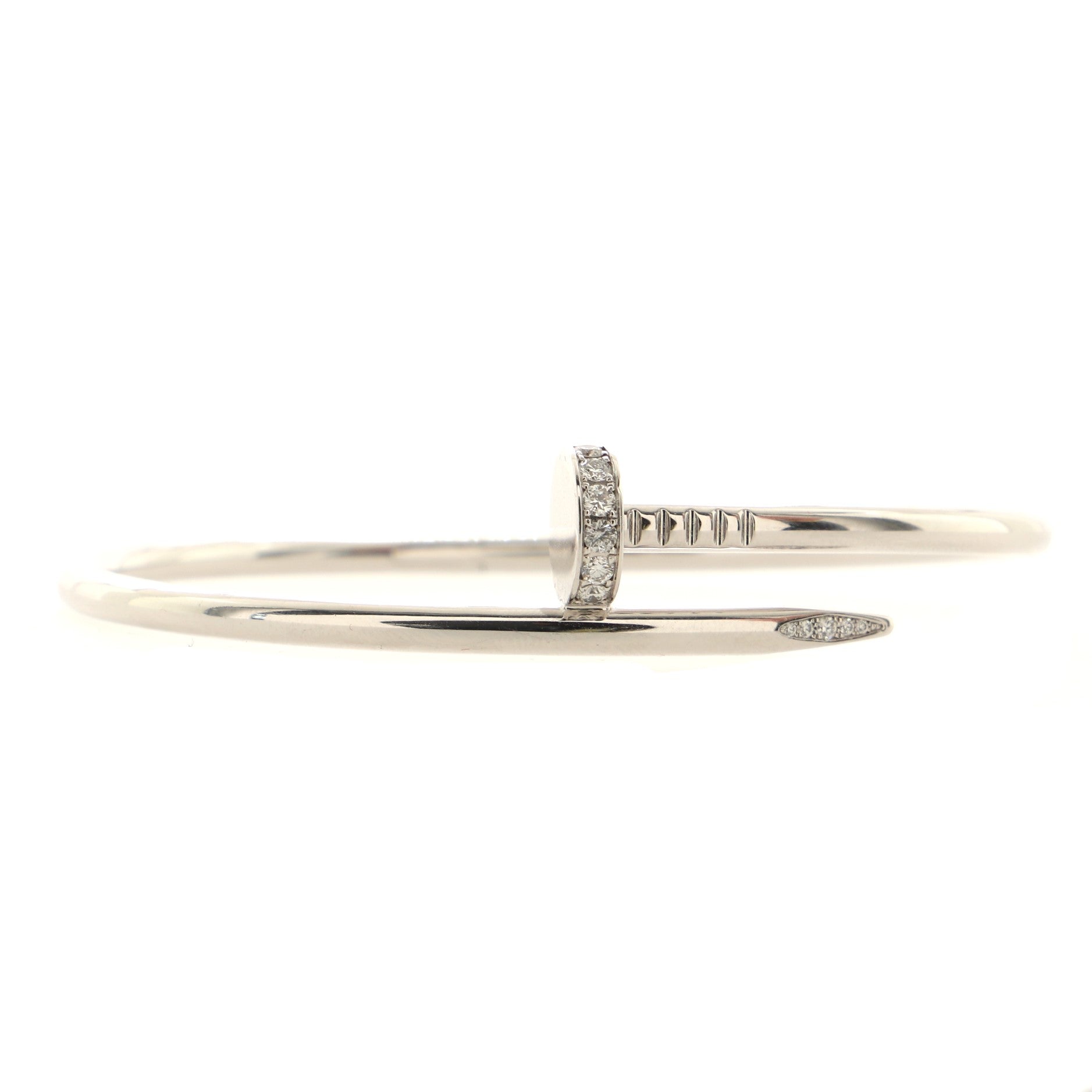 Juste un Clou Bracelet 18K White Gold with Diamonds Classic