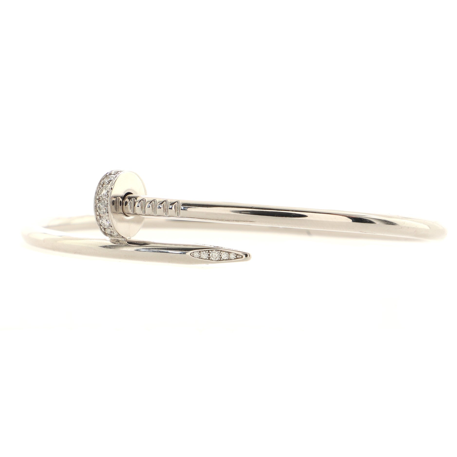 Juste un Clou Bracelet 18K White Gold with Diamonds Classic