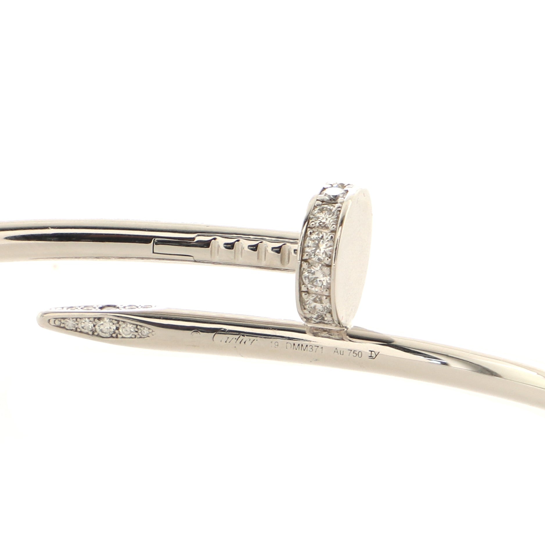 Juste un Clou Bracelet 18K White Gold with Diamonds Classic