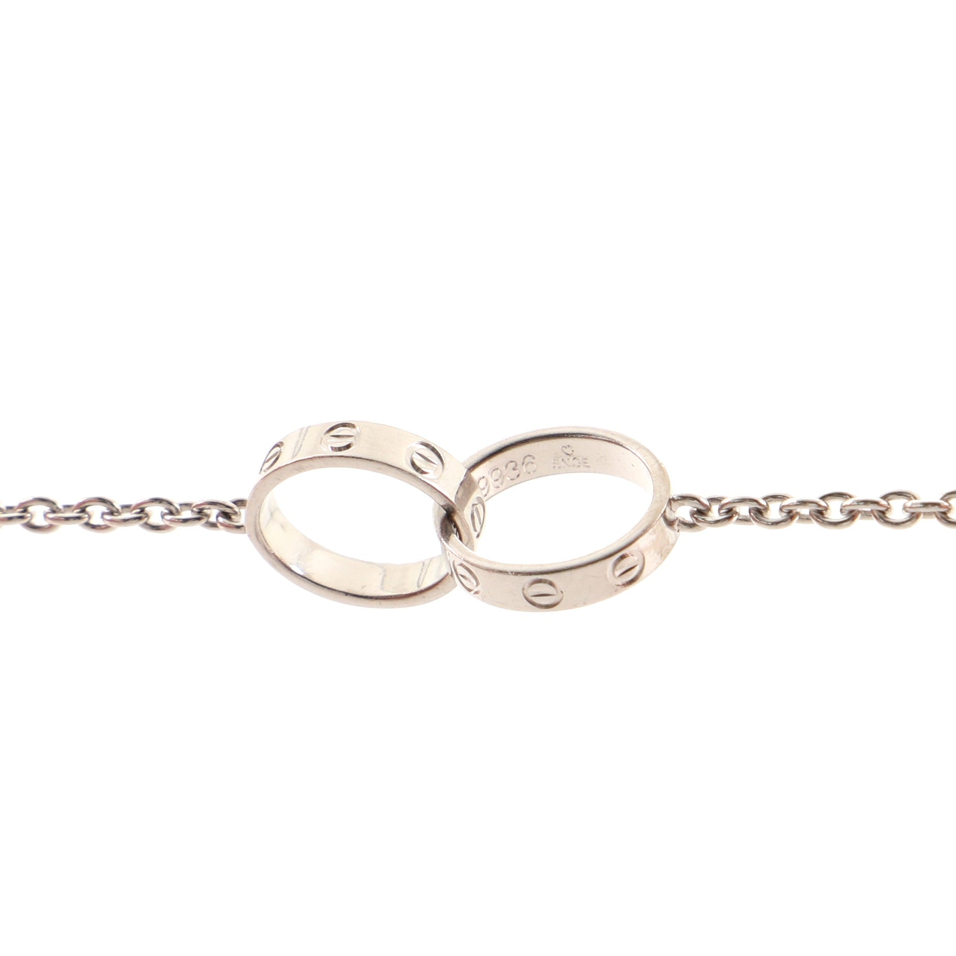 Love Interlocking Necklace 18K White Gold