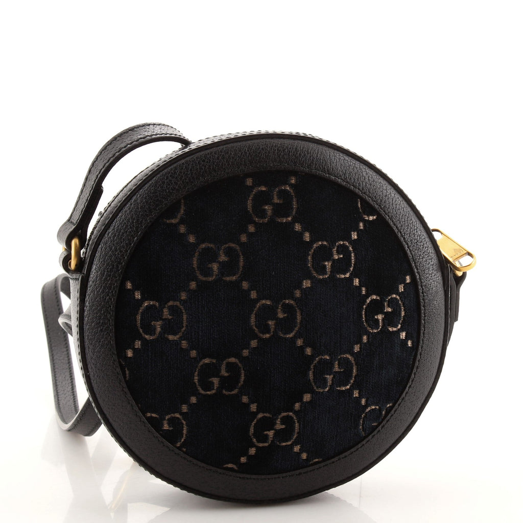 Ophidia Round Shoulder Bag GG Velvet Mini