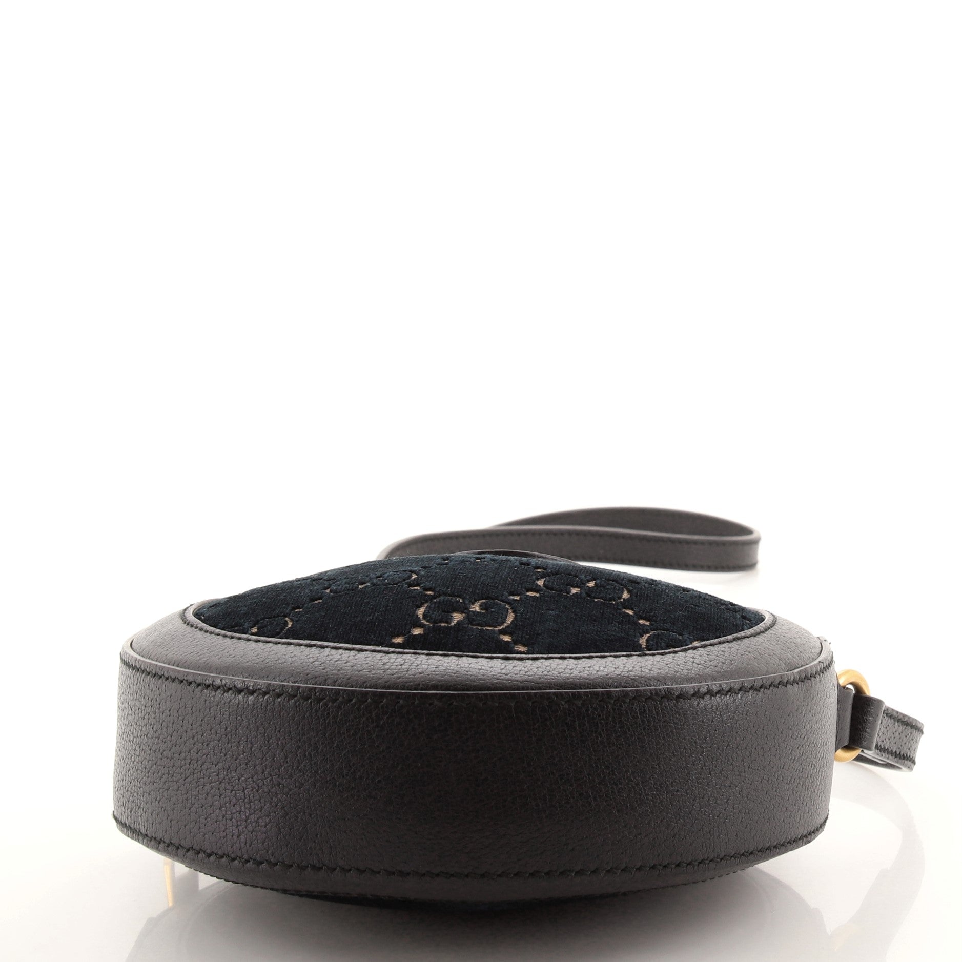 Ophidia Round Shoulder Bag GG Velvet Mini
