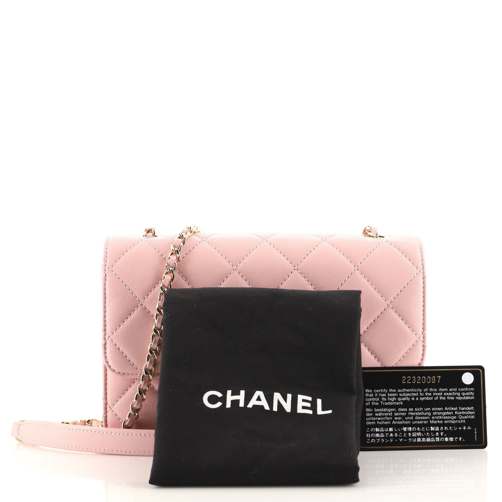 Beauty Lock Flap Bag Quilted Sheepskin Mini