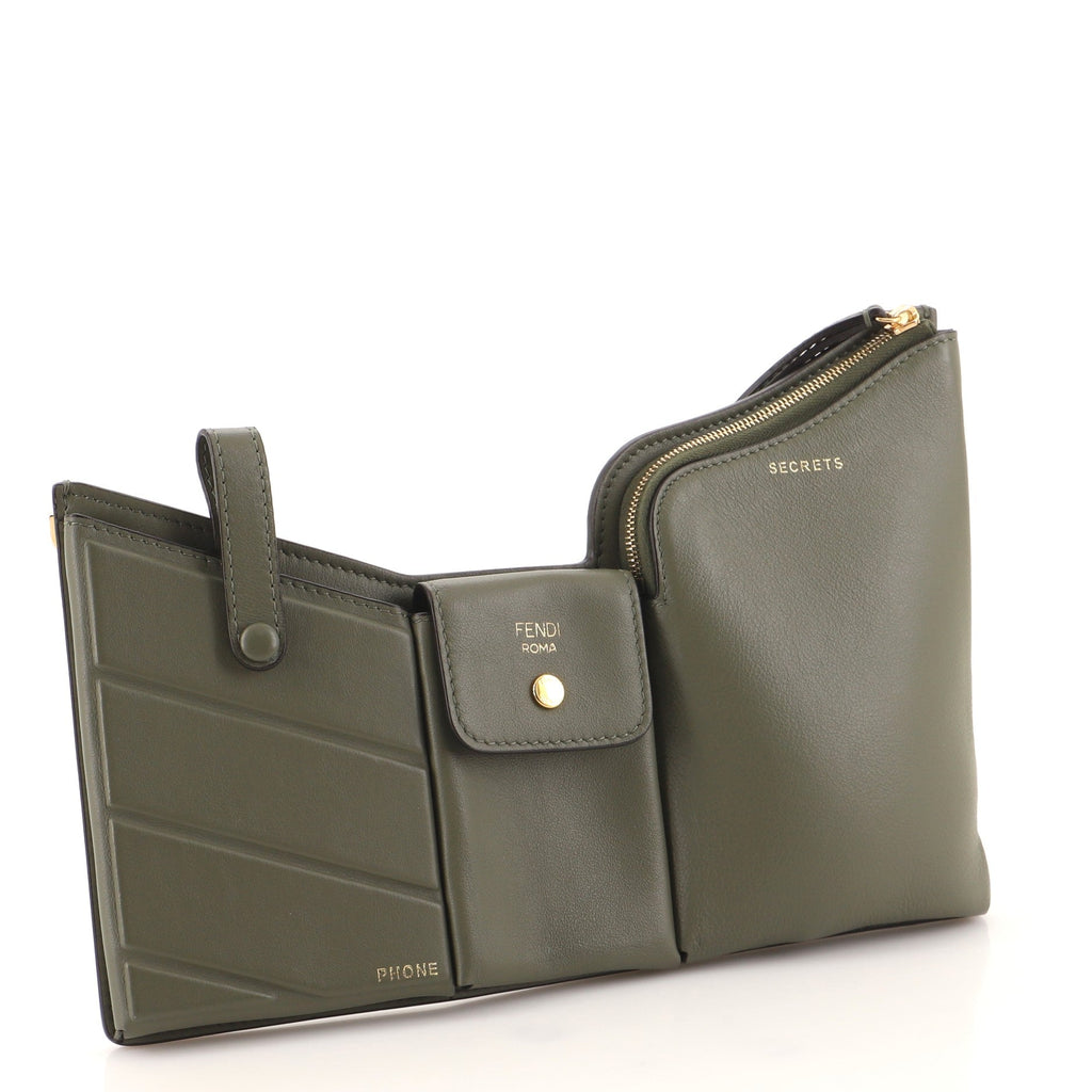 Bustine 3 Pockets Crossbody Bag Leather Mini
