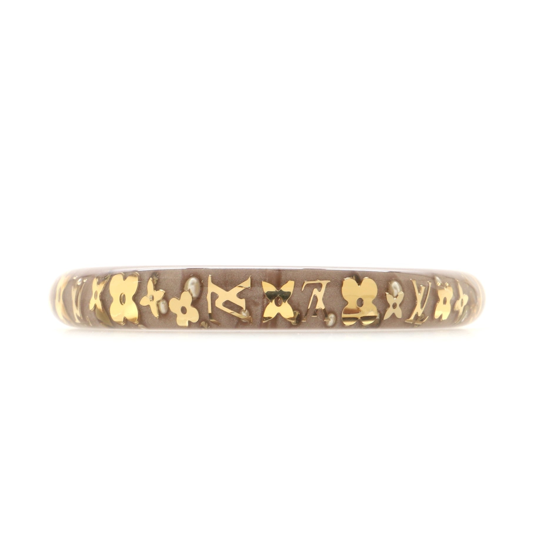 Inclusion Bangle Bracelet Resin with Crystals PM
