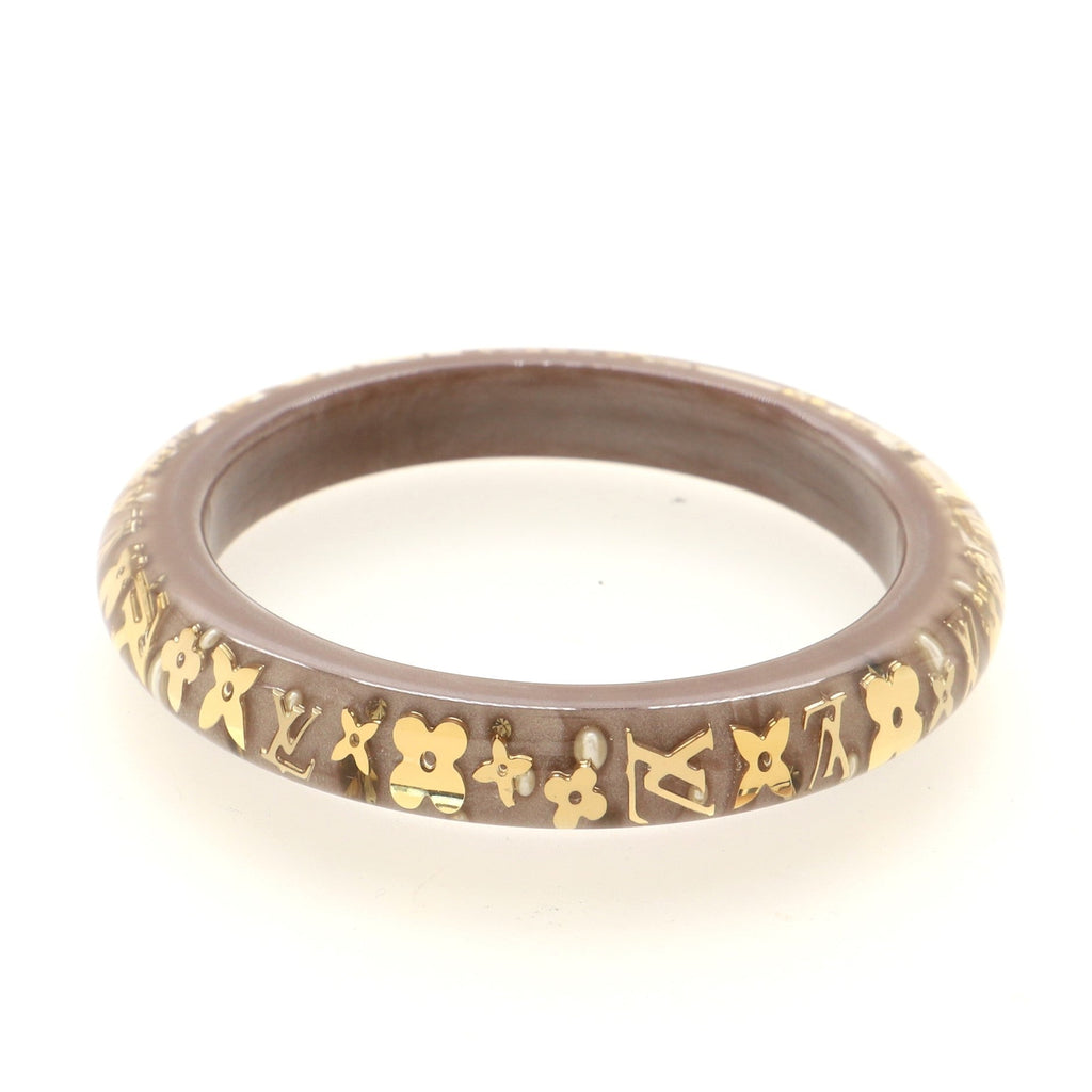 Inclusion Bangle Bracelet Resin with Crystals PM