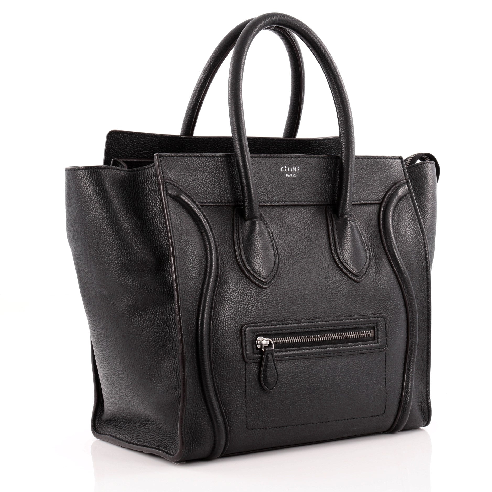 Luggage Handbag Grainy Leather Mini