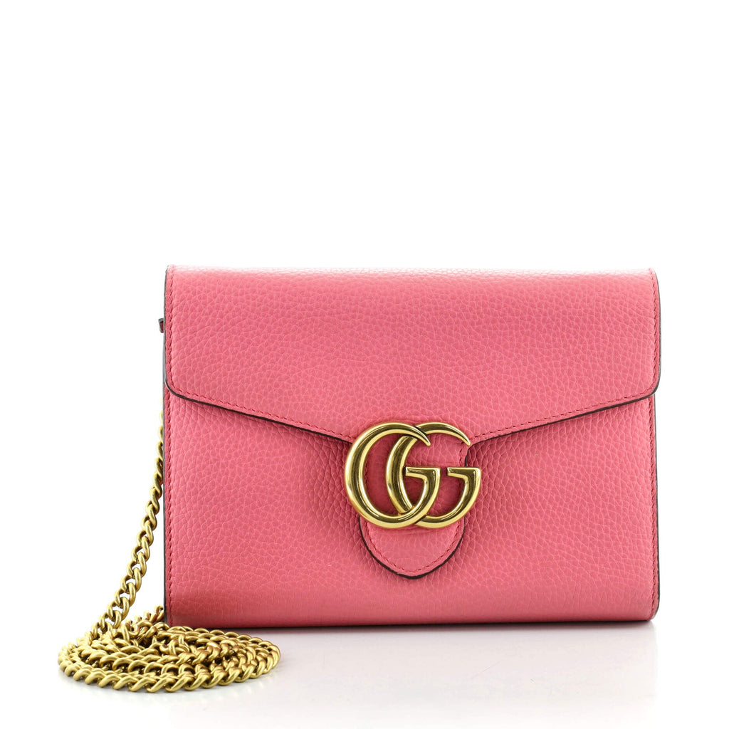 GG Marmont Chain Wallet Leather Mini