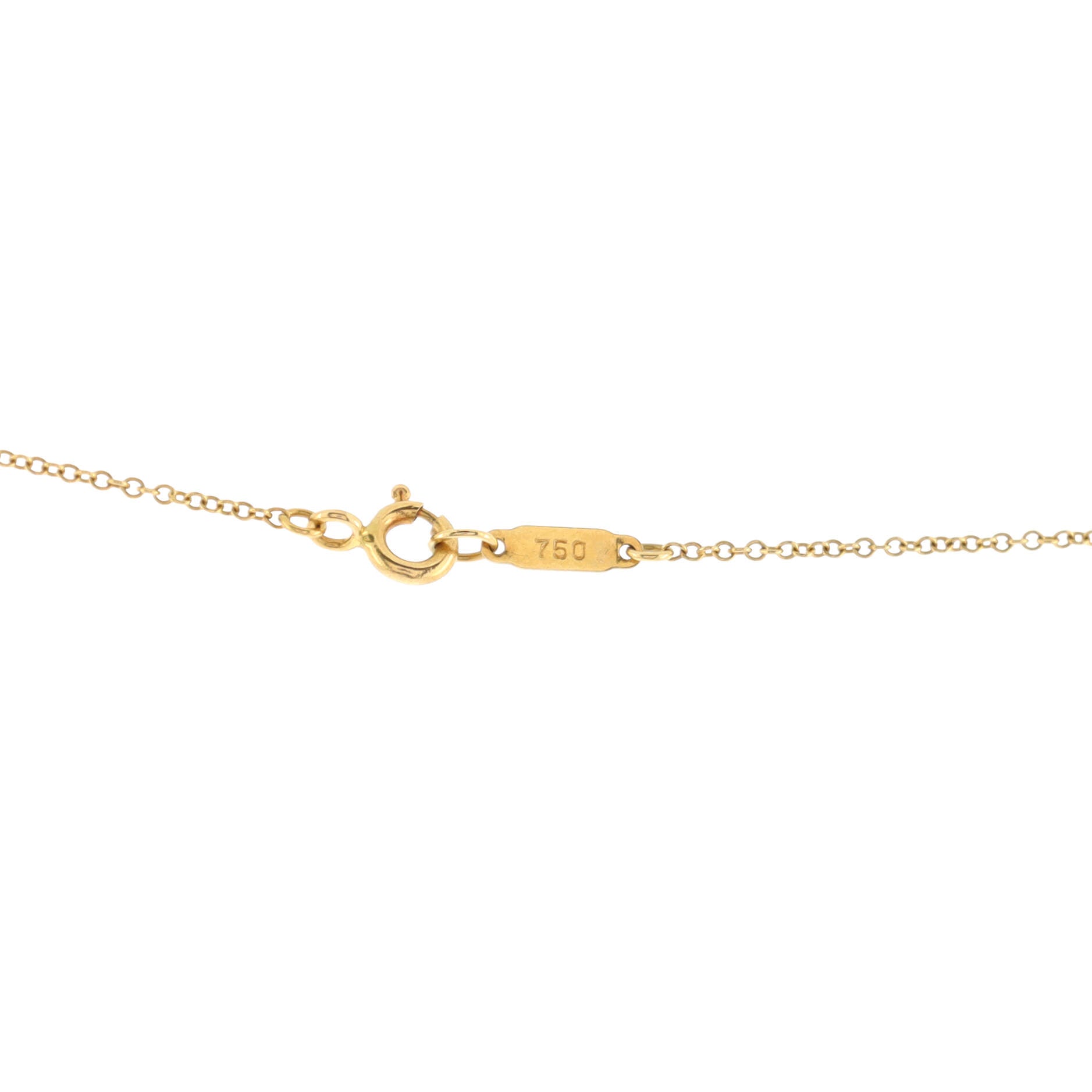 Etoile Pendant Necklace 18K Yellow Gold with Platinum with Diamonds