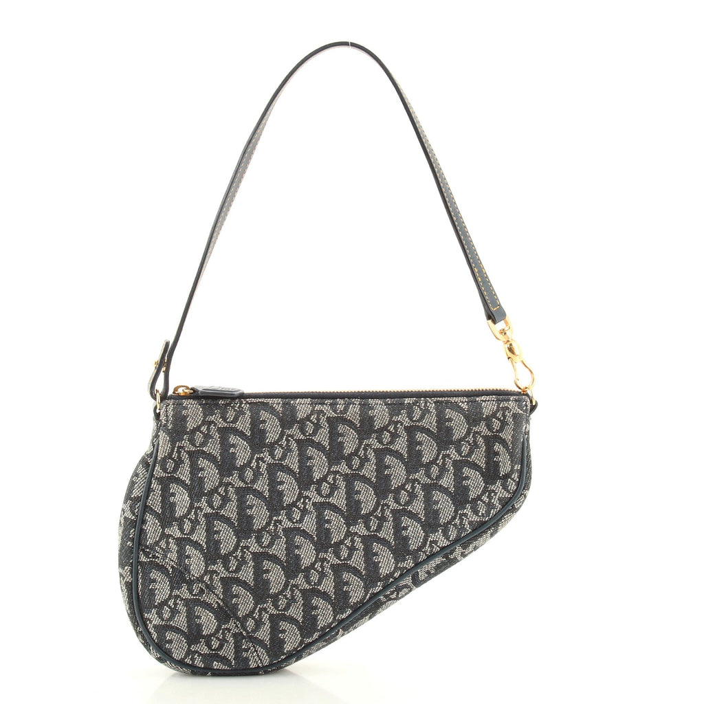 Vintage Saddle Bag Diorissimo Canvas Mini