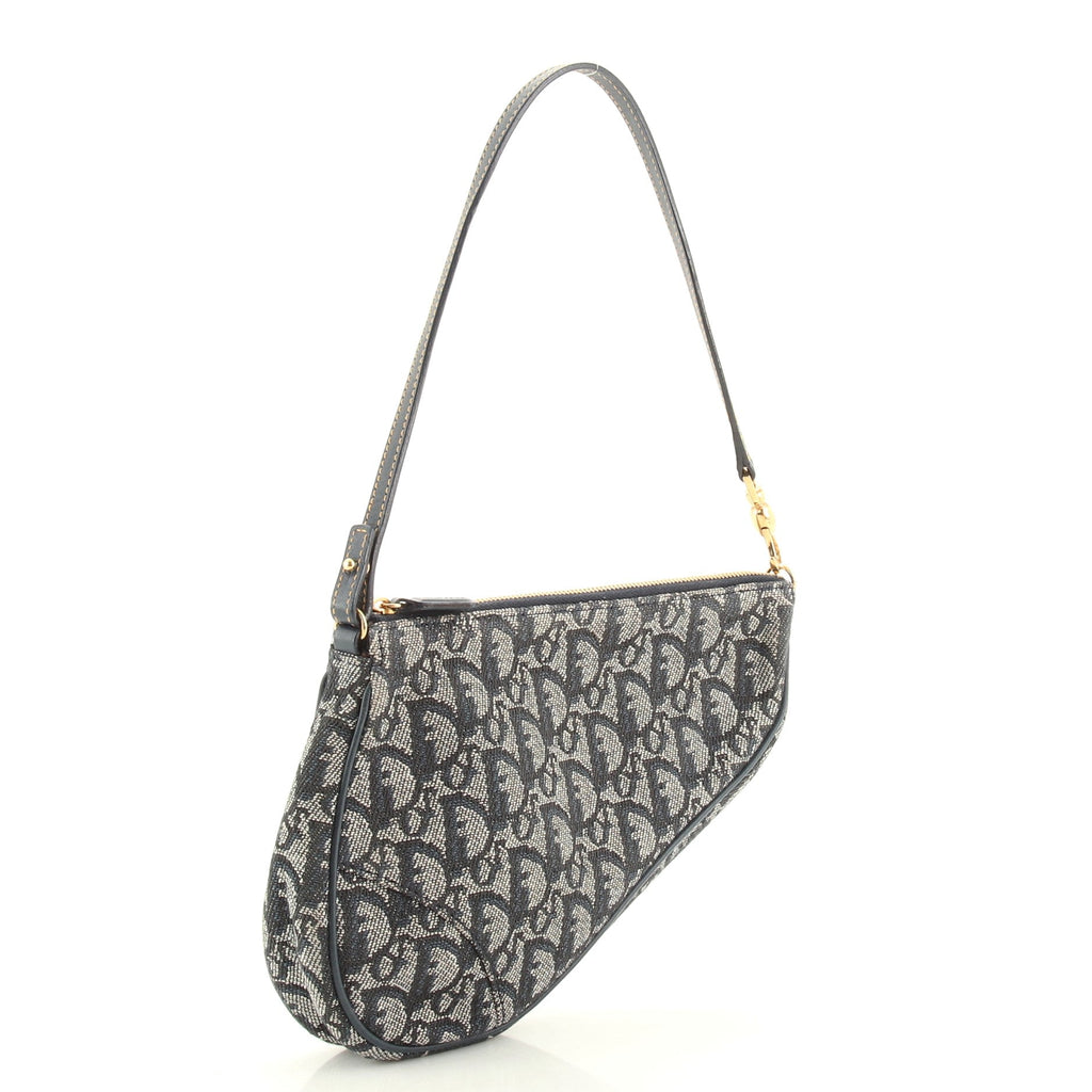 Vintage Saddle Bag Diorissimo Canvas Mini