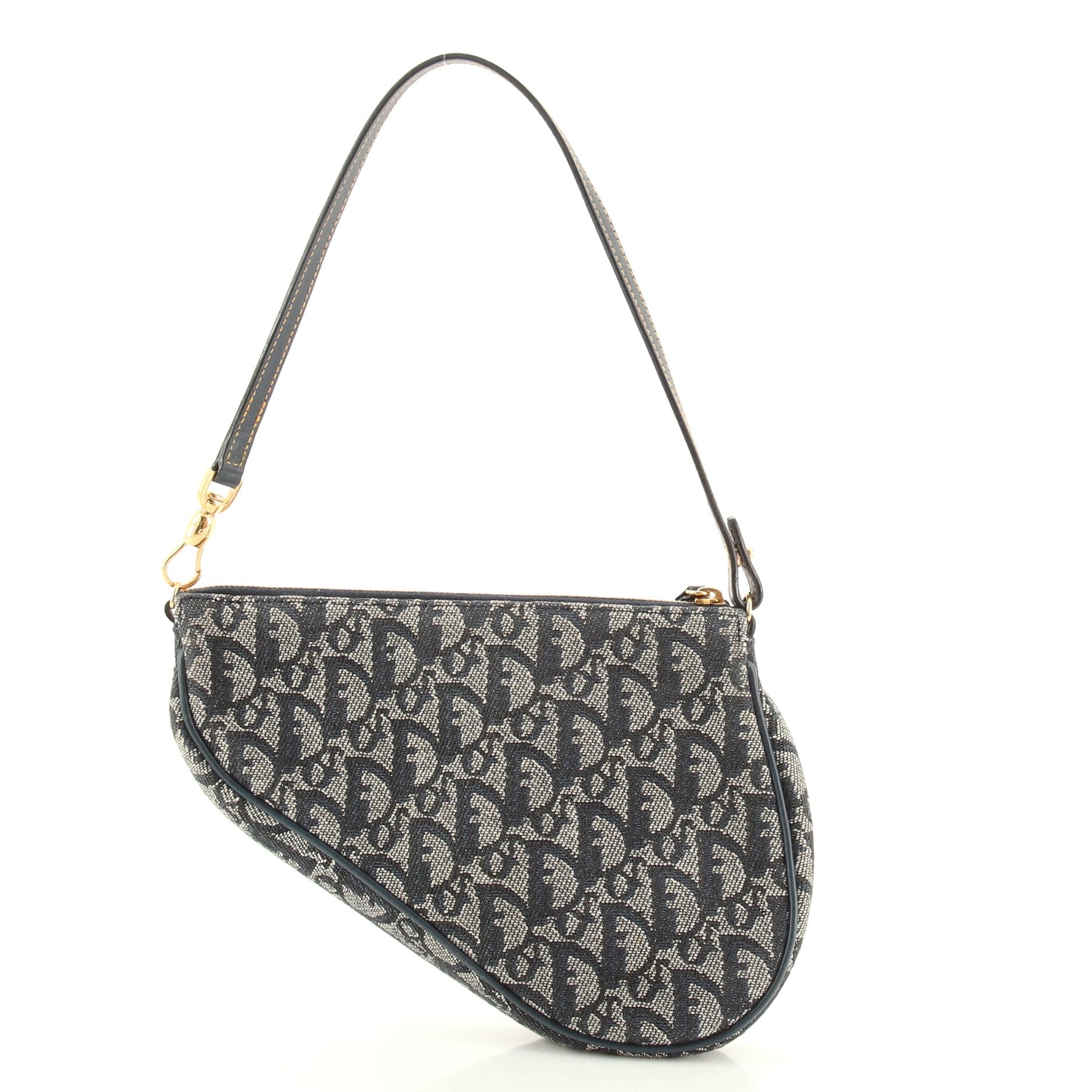 Vintage Saddle Bag Diorissimo Canvas Mini