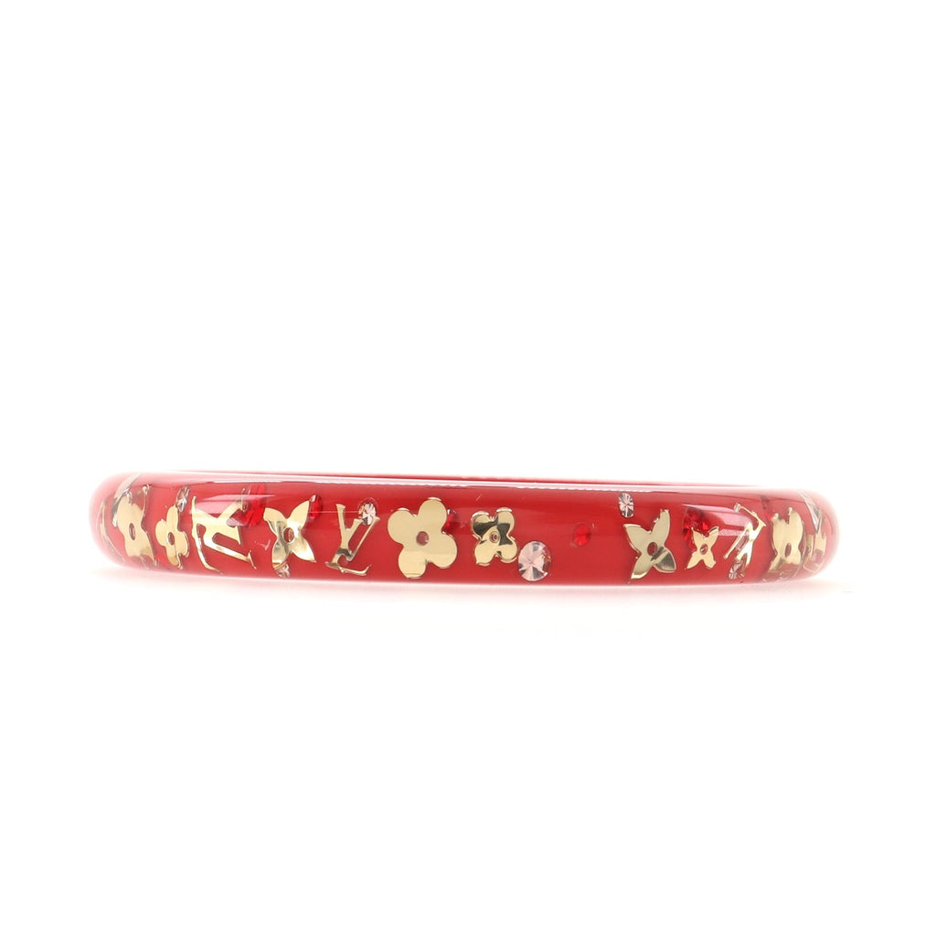 Inclusion Bangle Bracelet Resin with Crystals PM