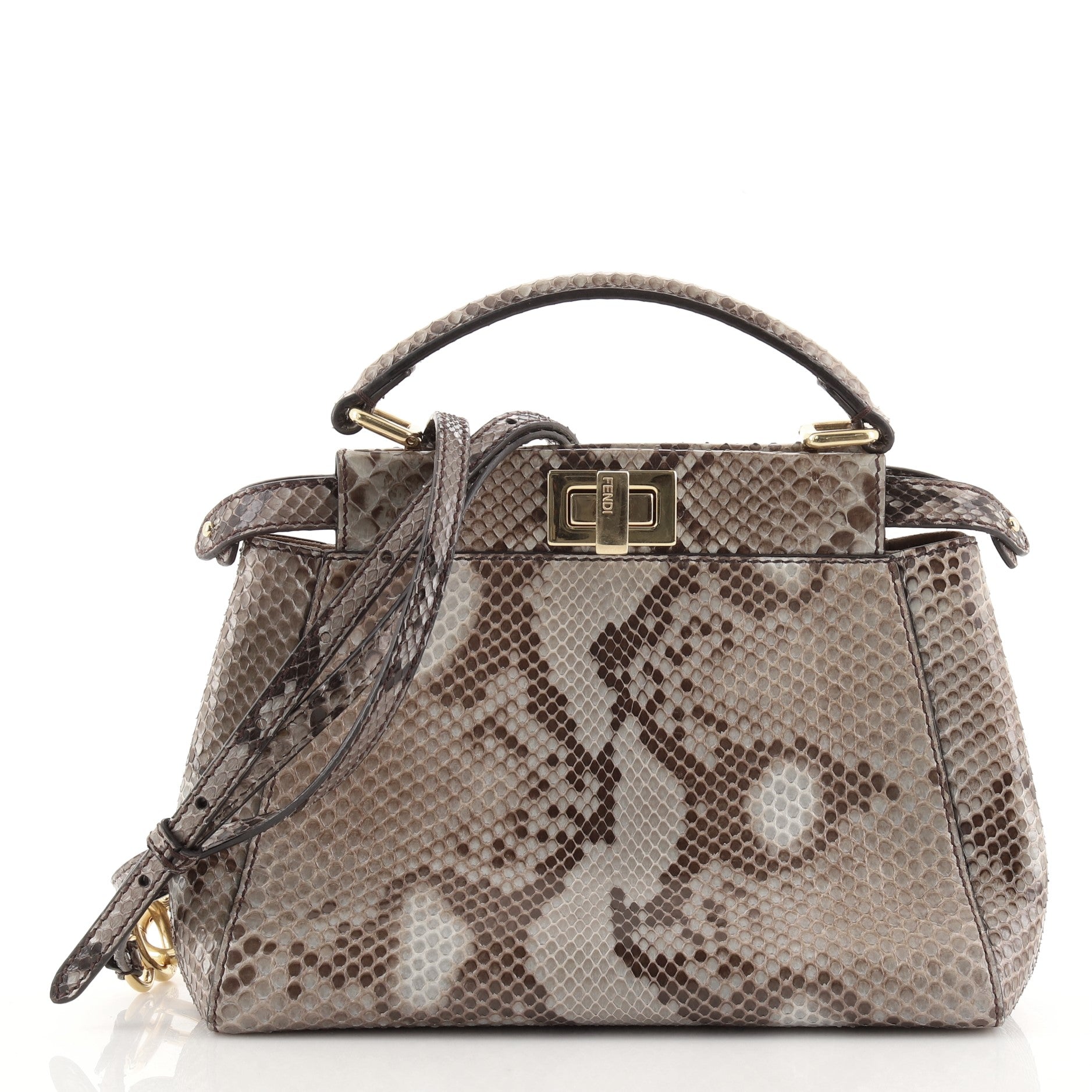 Peekaboo Bag Python Mini