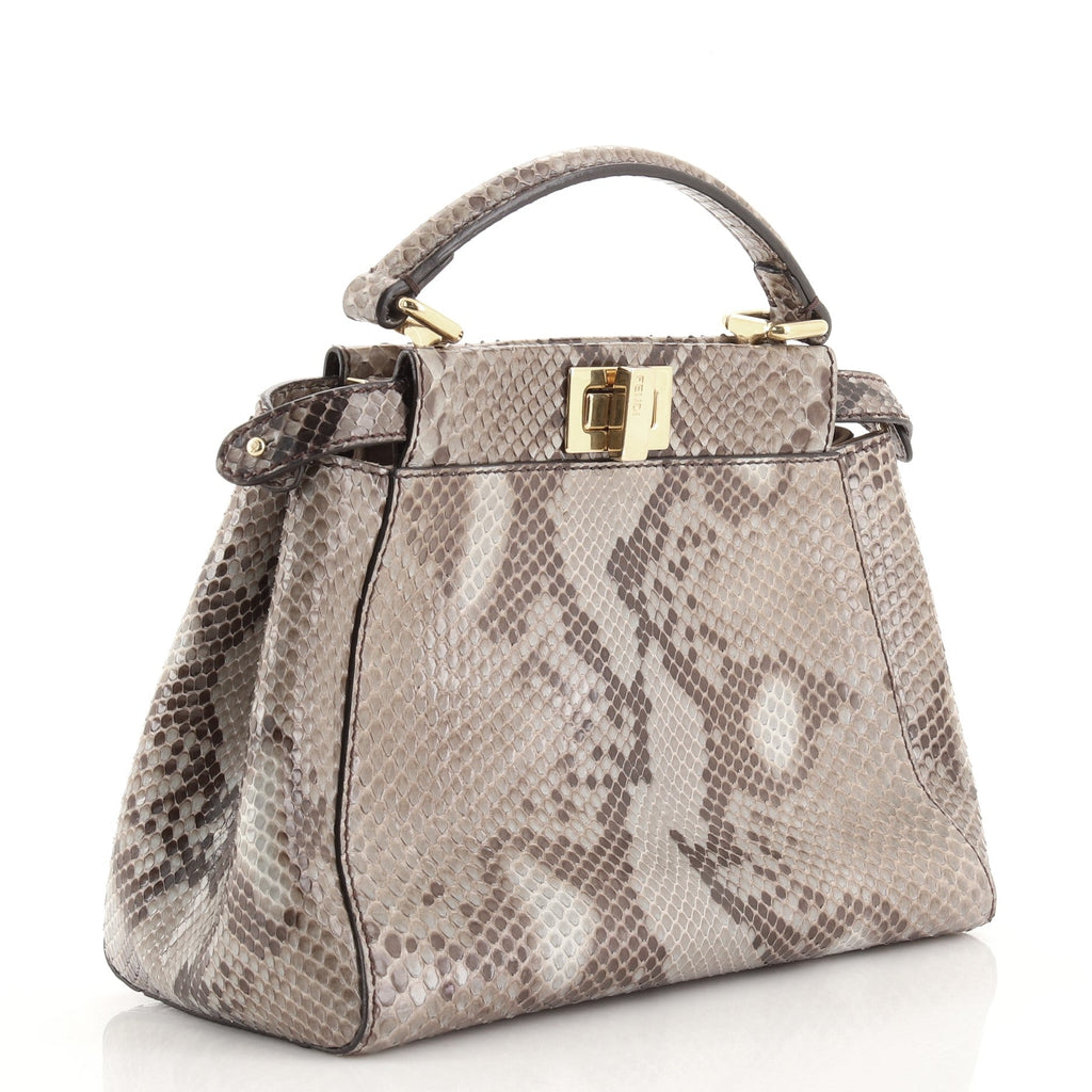Peekaboo Bag Python Mini