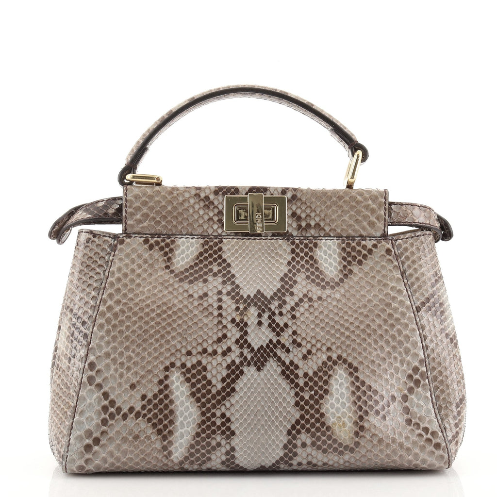 Peekaboo Bag Python Mini