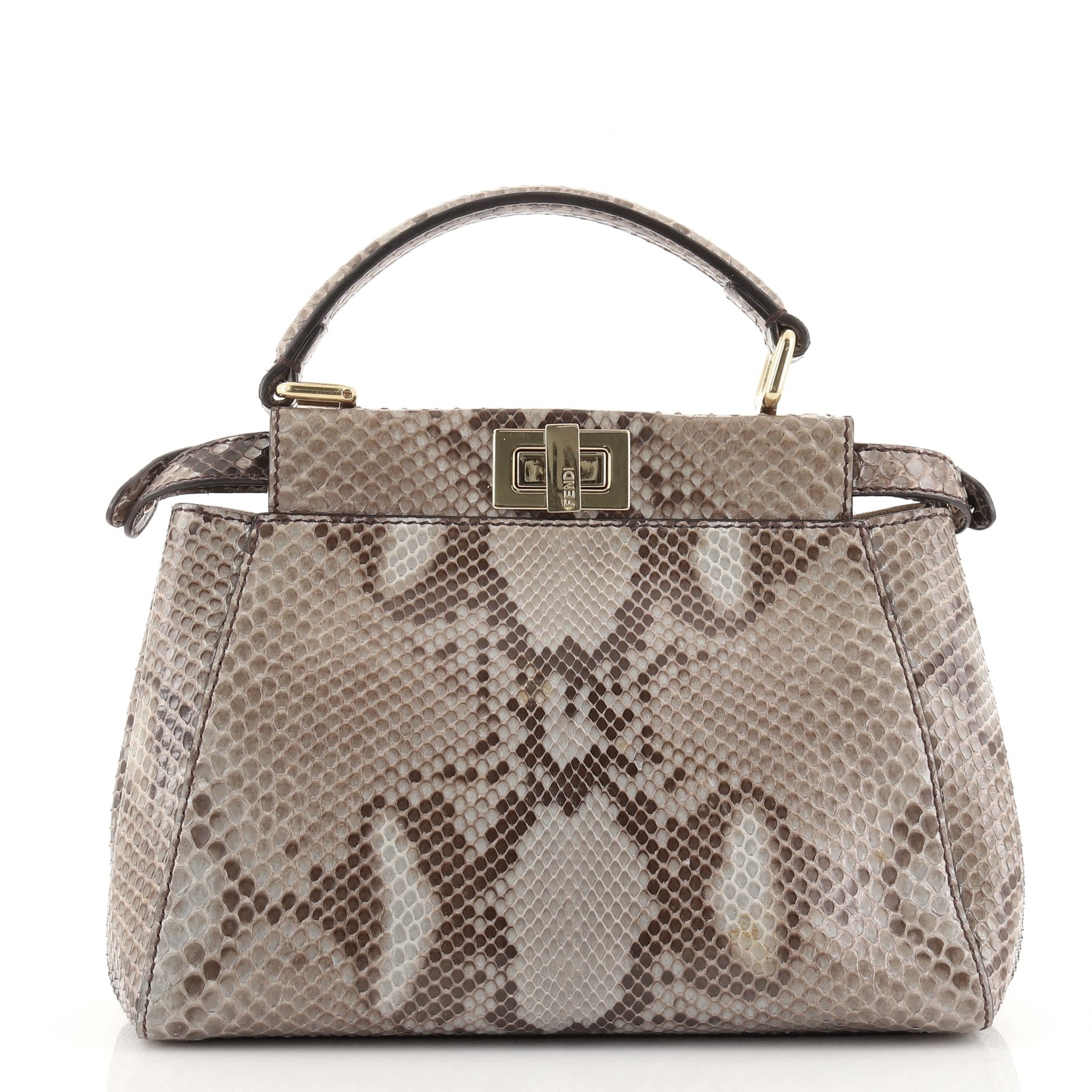 Peekaboo Bag Python Mini