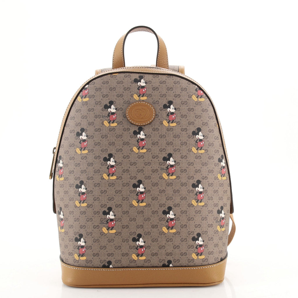 Disney Mickey Mouse Backpack Printed Mini GG Coated Canvas Small