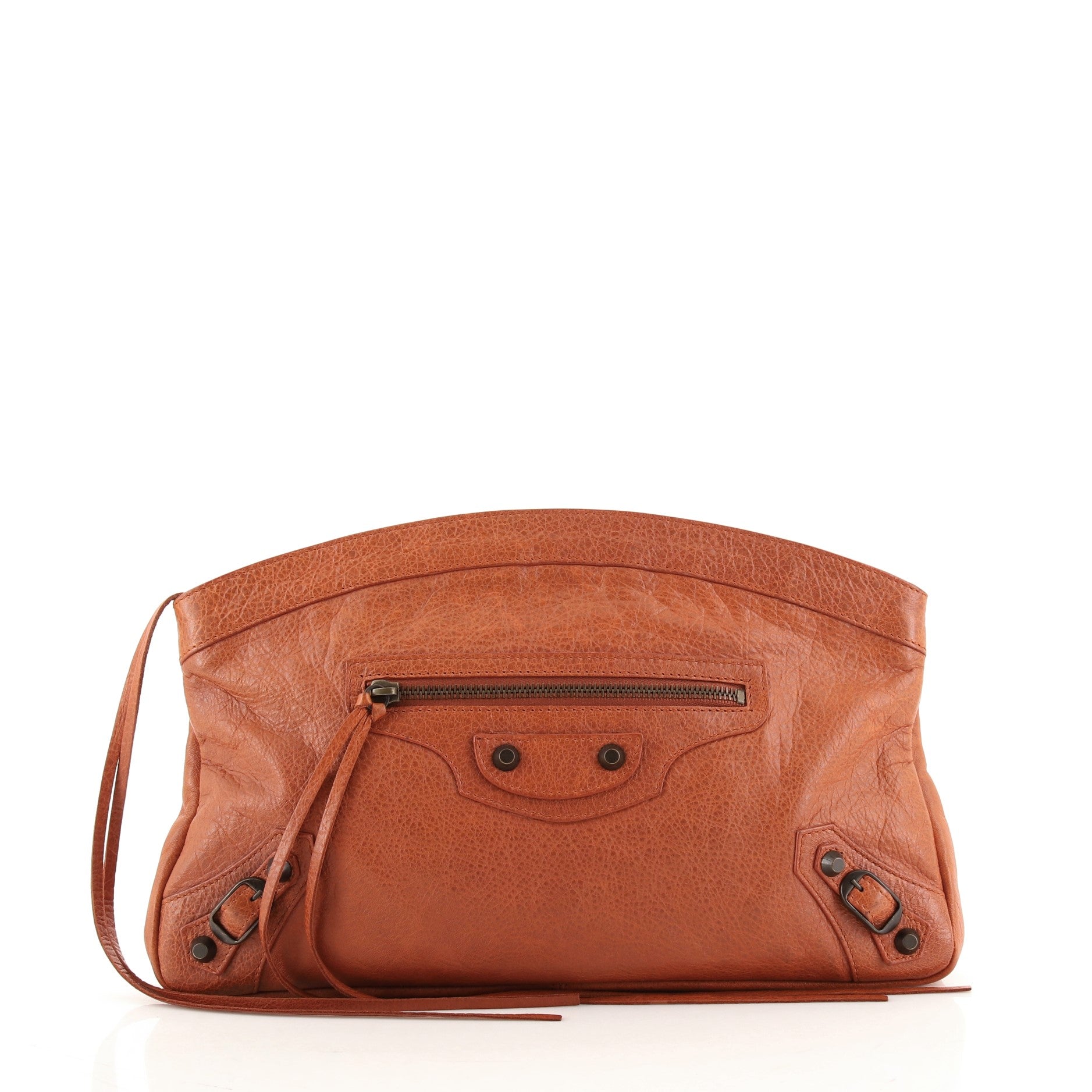Premier Clutch Classic Studs Leather Large