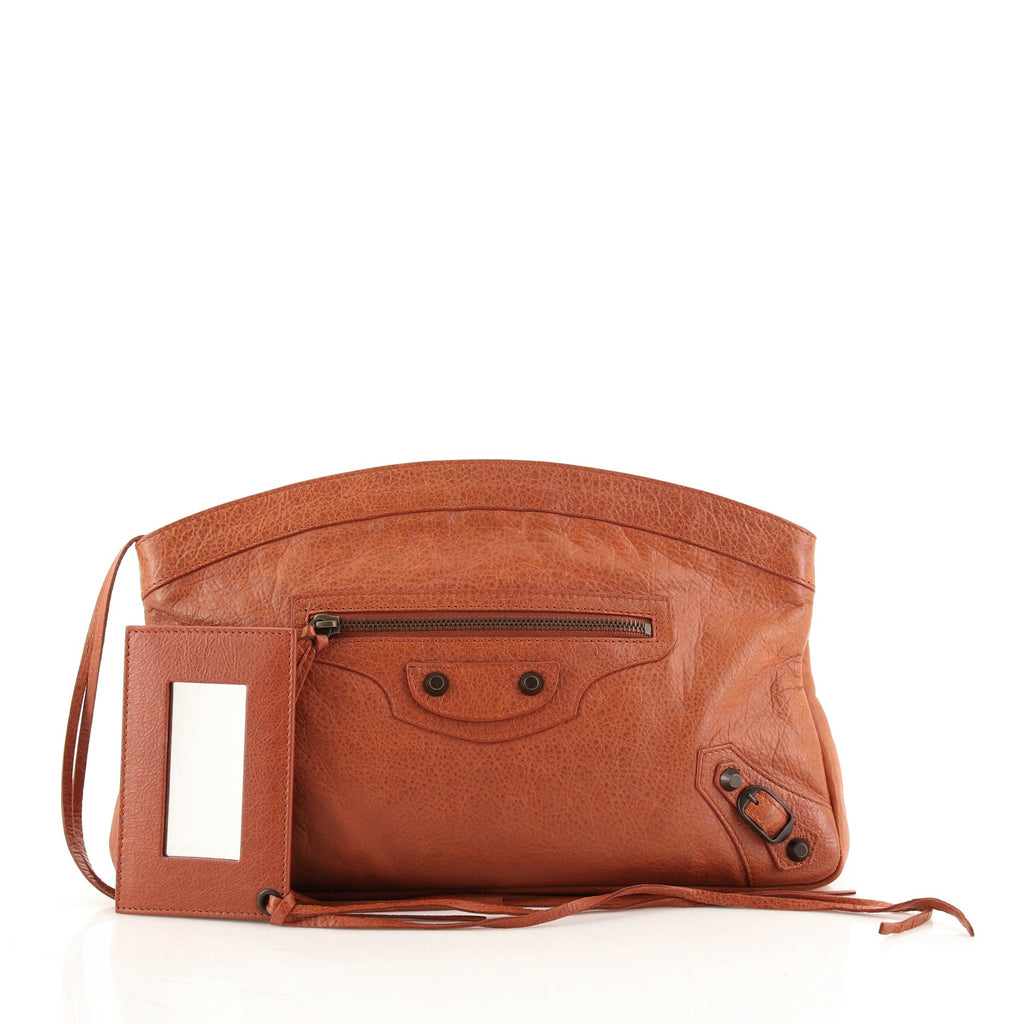 Premier Clutch Classic Studs Leather Large