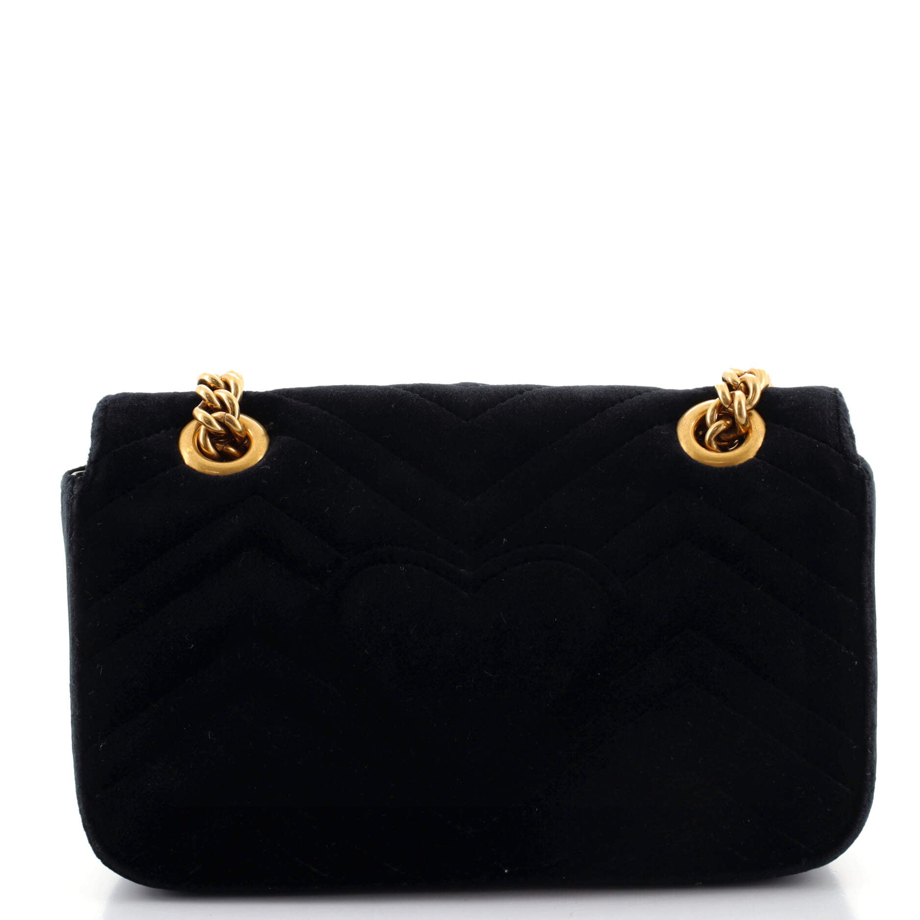 GG Marmont Flap Bag Matelasse Velvet Mini