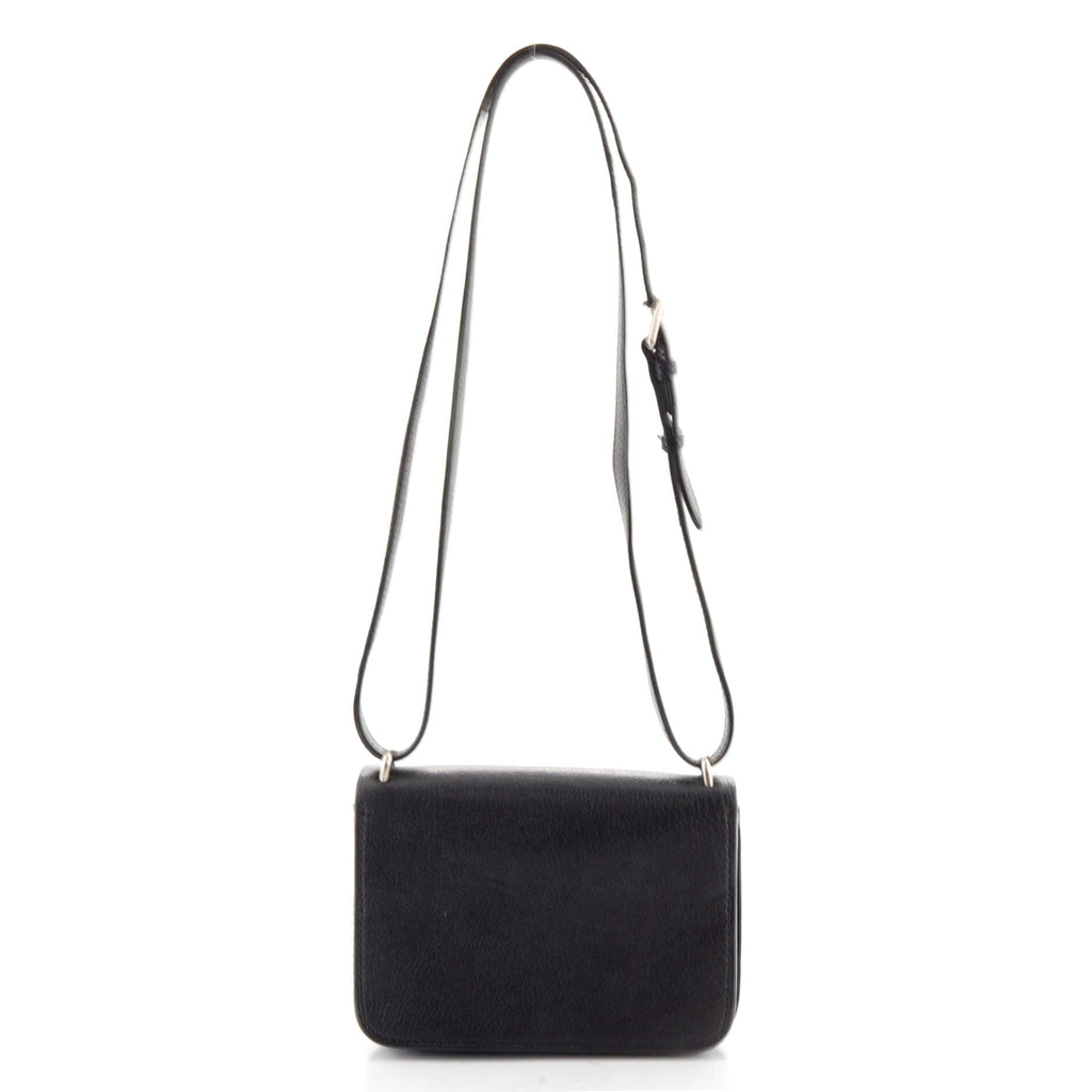 D-Ring Shoulder Bag Leather Mini