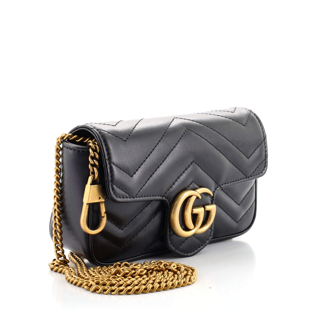 GG Marmont Flap Bag Matelasse Leather Super Mini