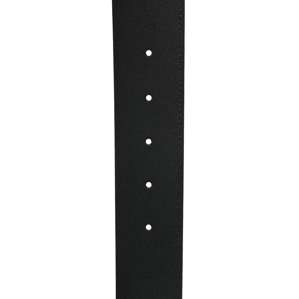 Moon Calfskin Pearl Double G 40mm Belt 70 28 Black Cream