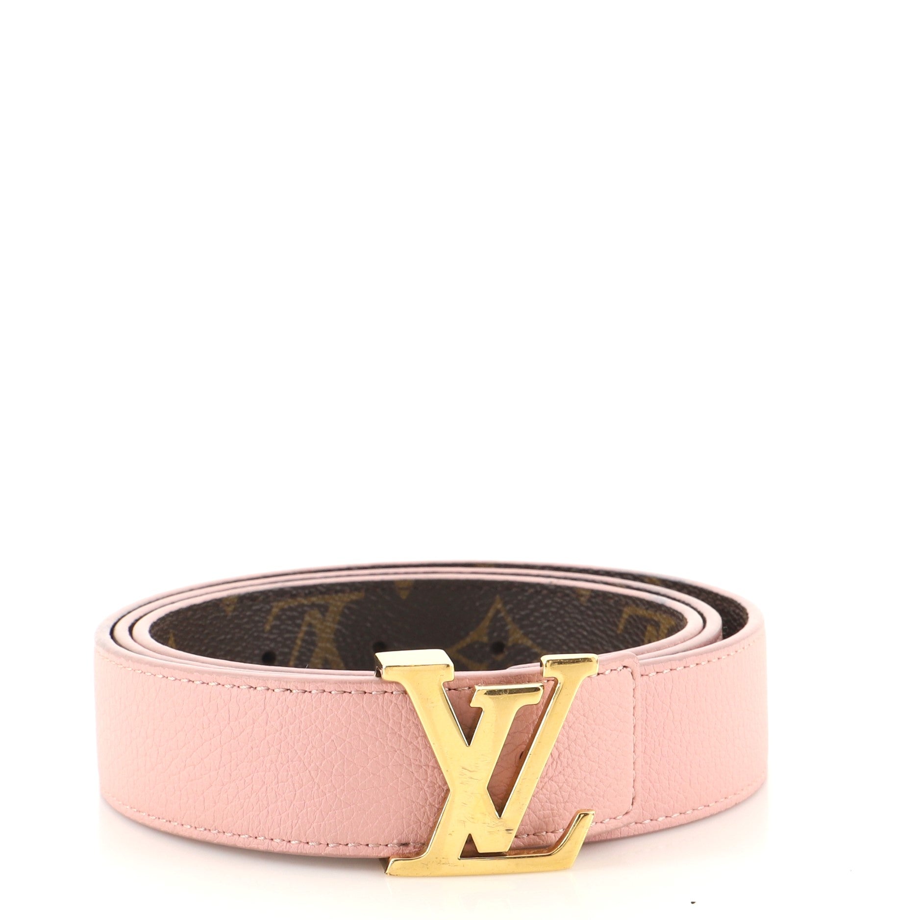 LV Initiales Reversible Belt Monogram Canvas and Leather Medium 90