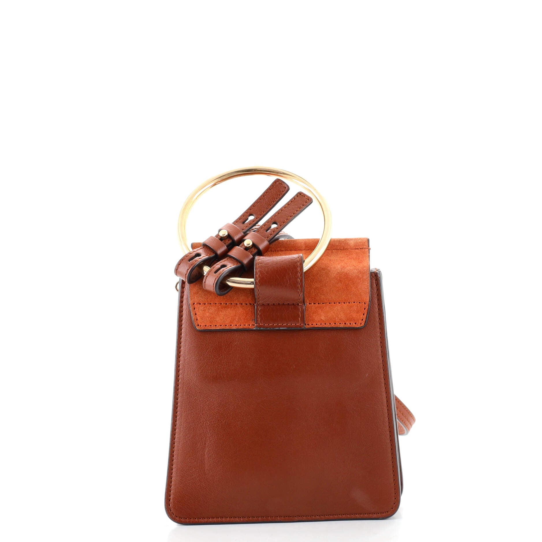 Faye Bracelet Crossbody Bag Leather and Suede Mini