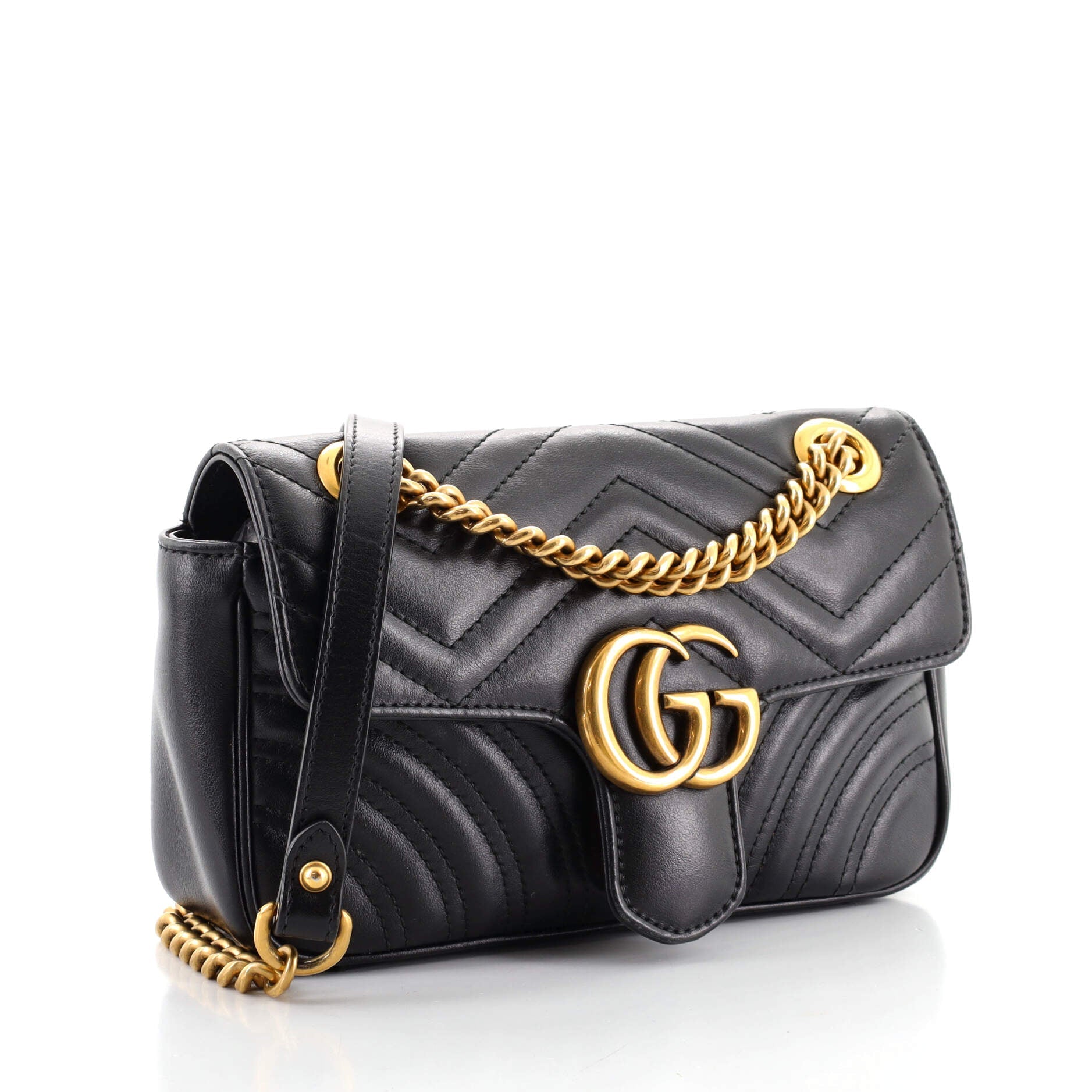 GG Marmont Flap Bag Matelasse Leather Mini