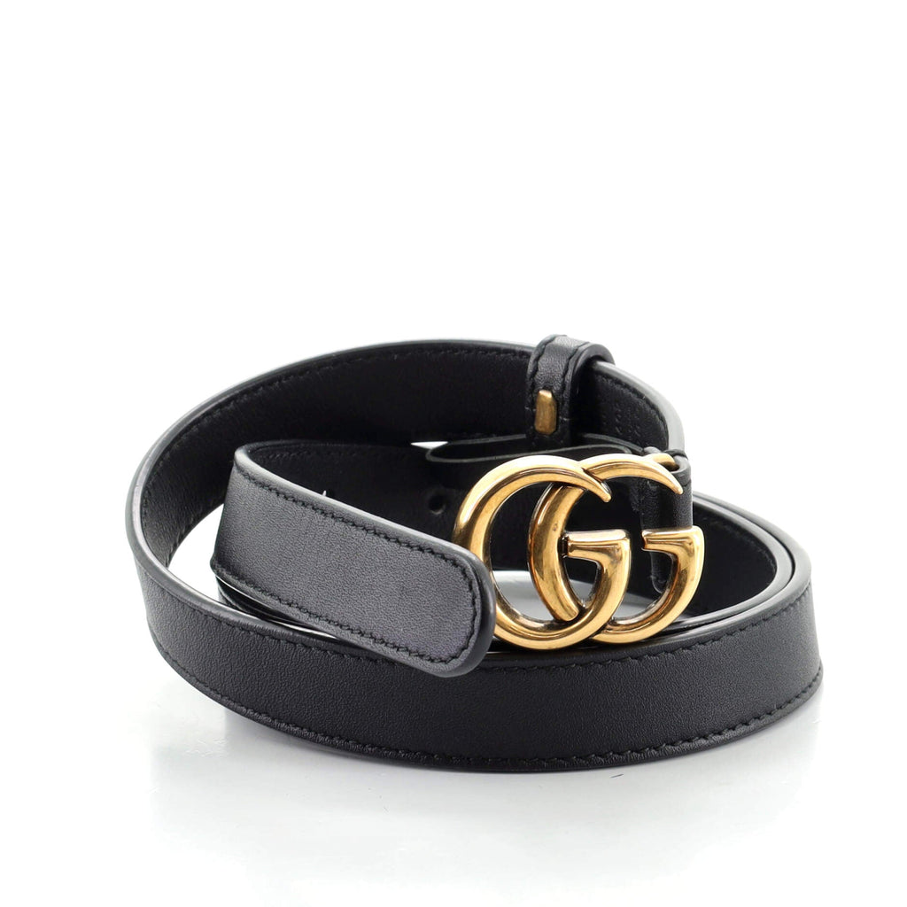 GG Marmont Belt Leather Thin 75